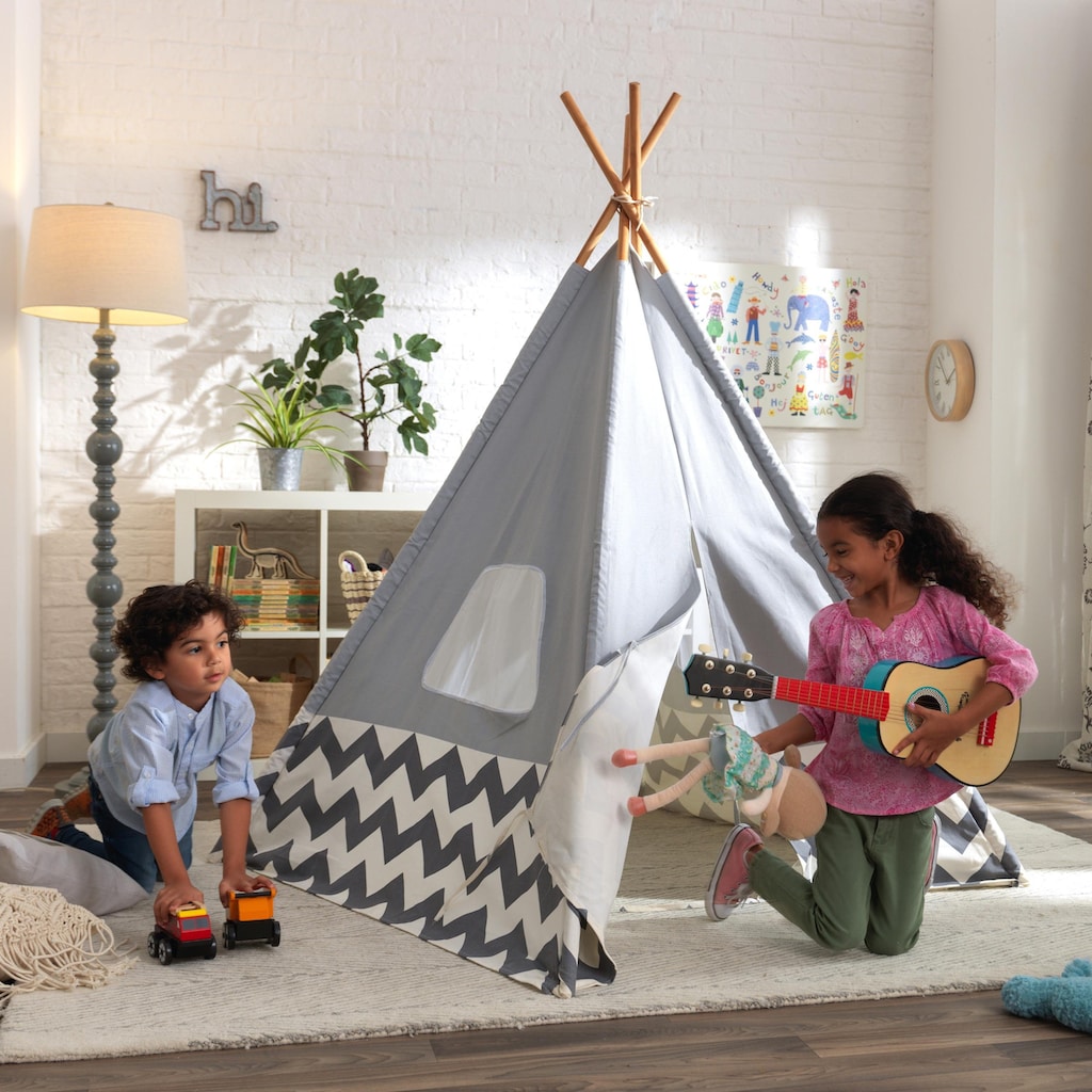 KidKraft® Spielzelt »Tipi Moderne, grau«