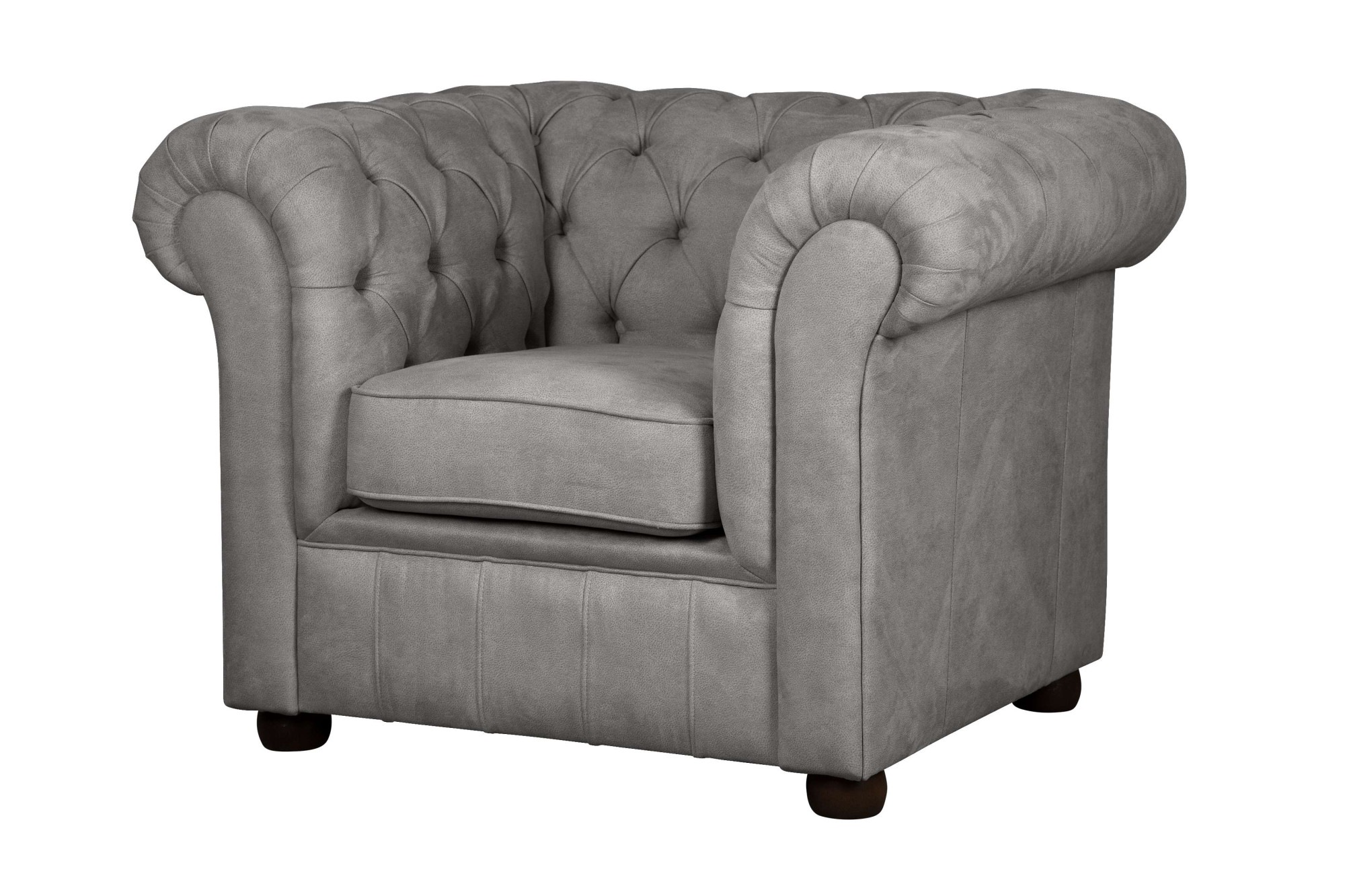 Home affaire Sessel »CHARENTE, Chesterfield, Wellenfederung, Maße B/T/H: 105/89/74 cm«, mit edler Knopfheftung und typischen Armlehnen