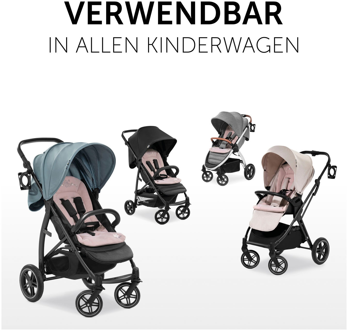 Hauck Kinderwagen-Sitzauflage »Seat Liner, Bambi Rose«