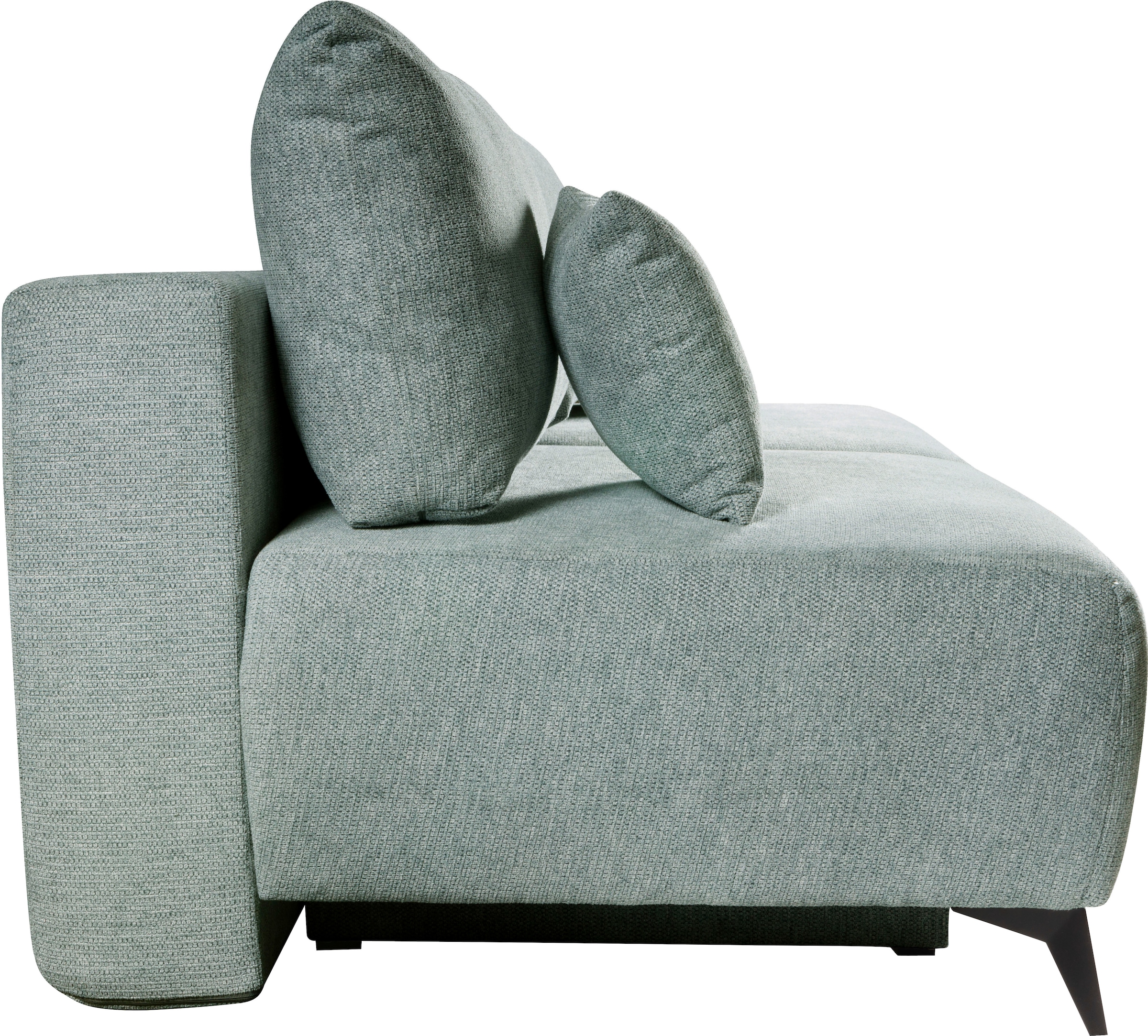 WERK2 Schlafsofa »Valerie mit Komfortsitz- und Liegehöhe, Breite 200cm,«, bequemes 2-Sitzer Schlafcouch mit Bettkasten
