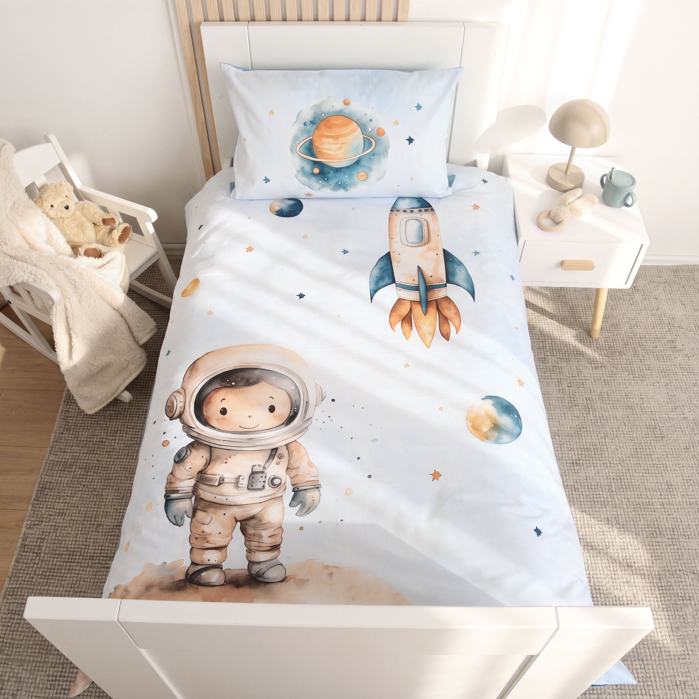 Baby Best Babybettwäsche »Kleiner Astronaut« 2 Wendebettwäsche