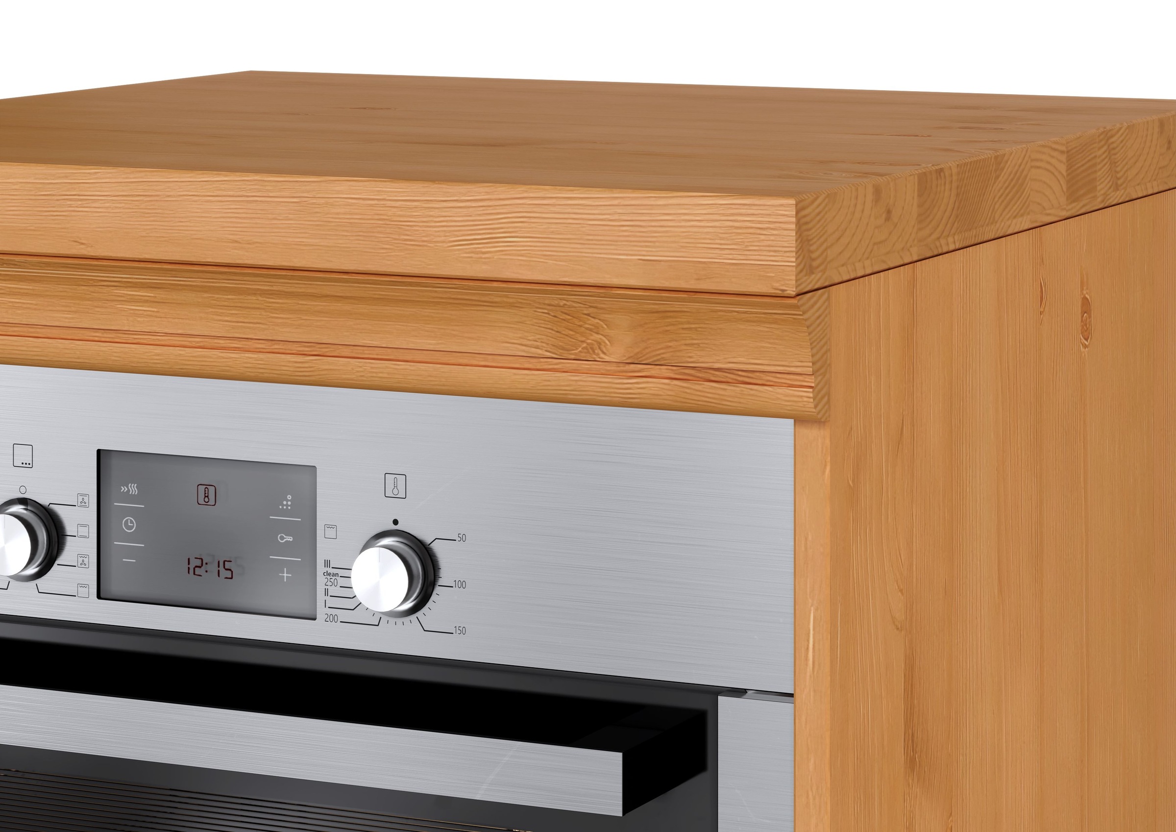 Home affaire Herdumbauschrank »Rügen« Breite 60 cm, Kiefer massiv, Nischenmaß Herd B/T/H 56,7/54,2/60,5 cm