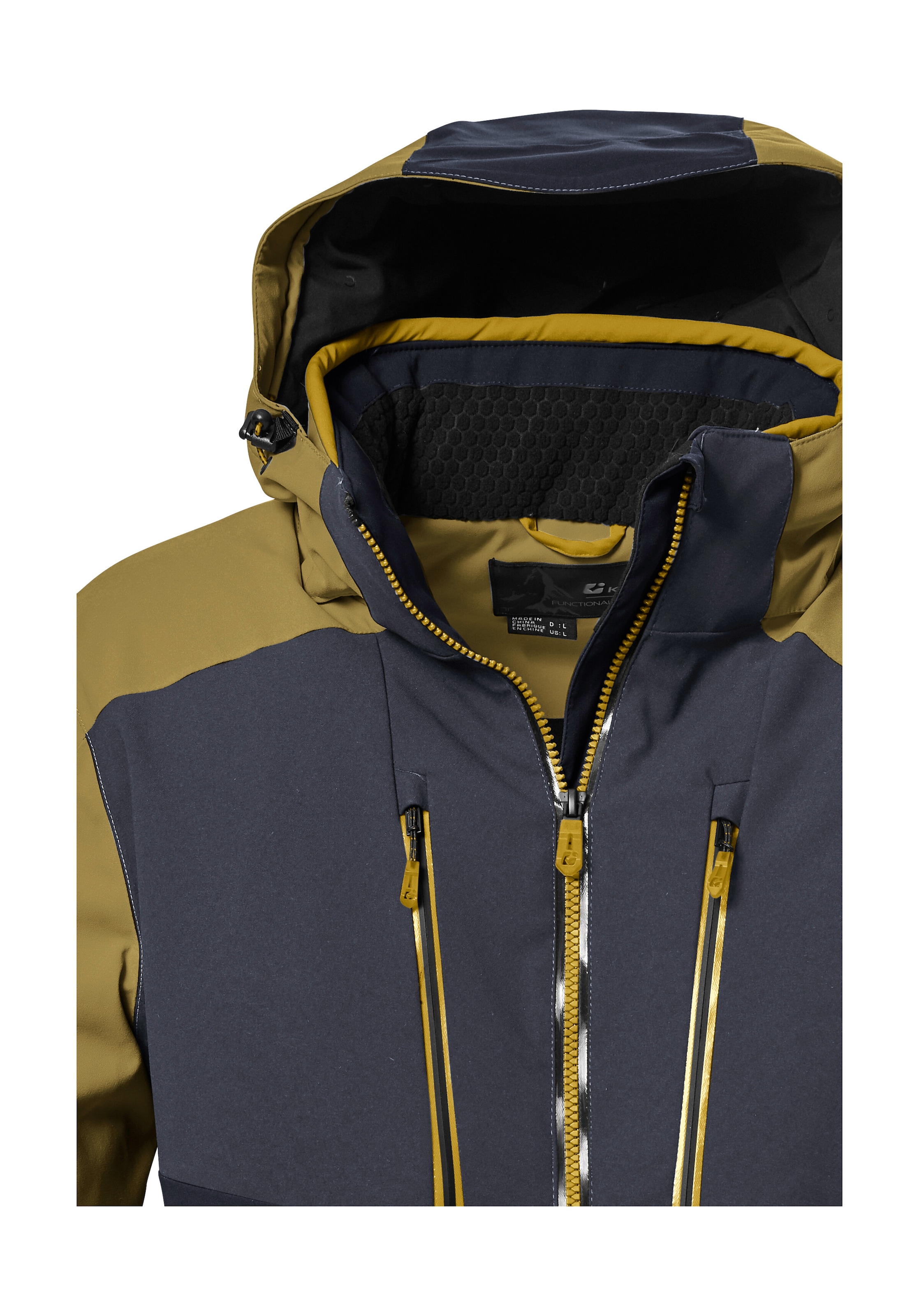 Killtec Skijacke »KSW 70 MN SKI JCKT«, Wasserdichte, atmungsaktive Herrenjacke mit Schneefang und Taschen