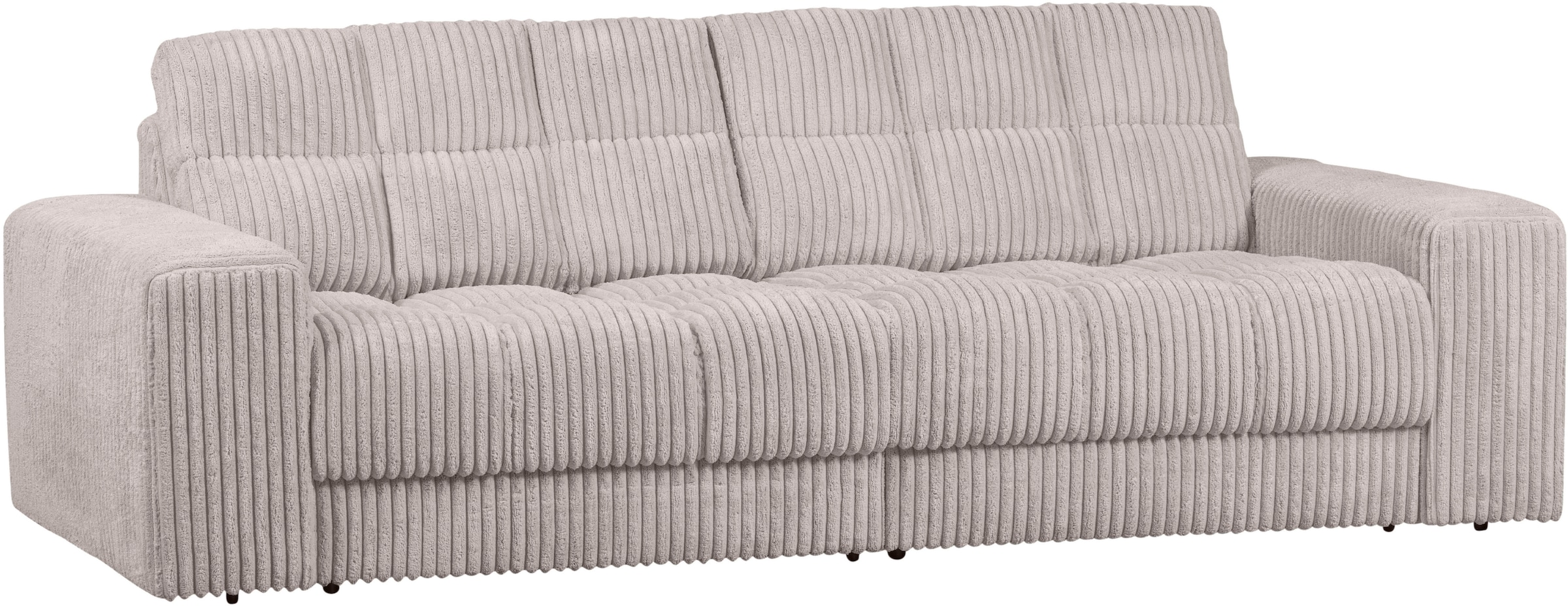 WOOOD 2-Sitzer »Second Date Rippenstoff, H 78 x B 226 x D 99 cm« Tragkraft 200 kg, Sehr hohe Verschleißfestigkeit, Pfleiglicht