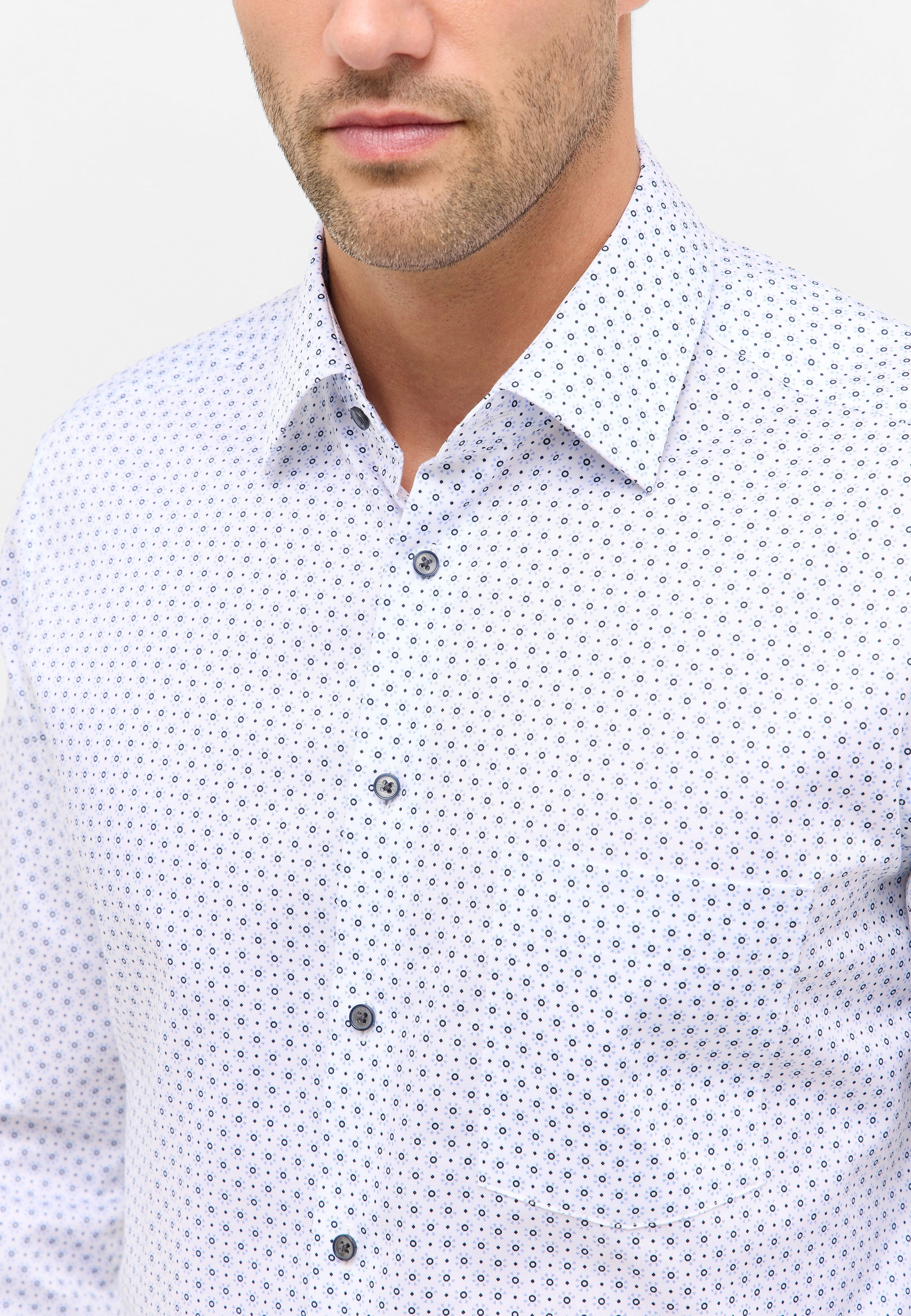 Eterna Langarmhemd »MODERN FIT« NON IRON (bügelfrei)