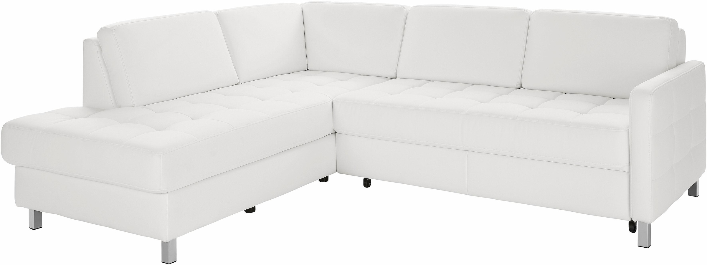 sit&more Ecksofa »Pablo L-Form«, wahlweise mit Bettfunktion und Bettkasten