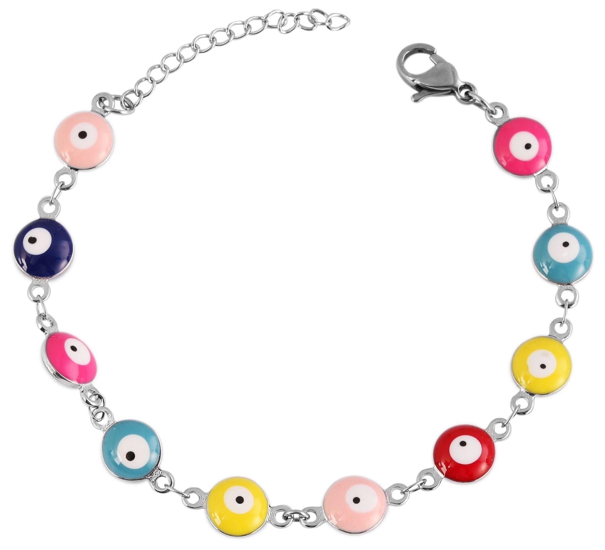 Adelia´s Gliederarmband »Damen Armband ¿ Gliederarmband aus Edelstahl 17 cm«