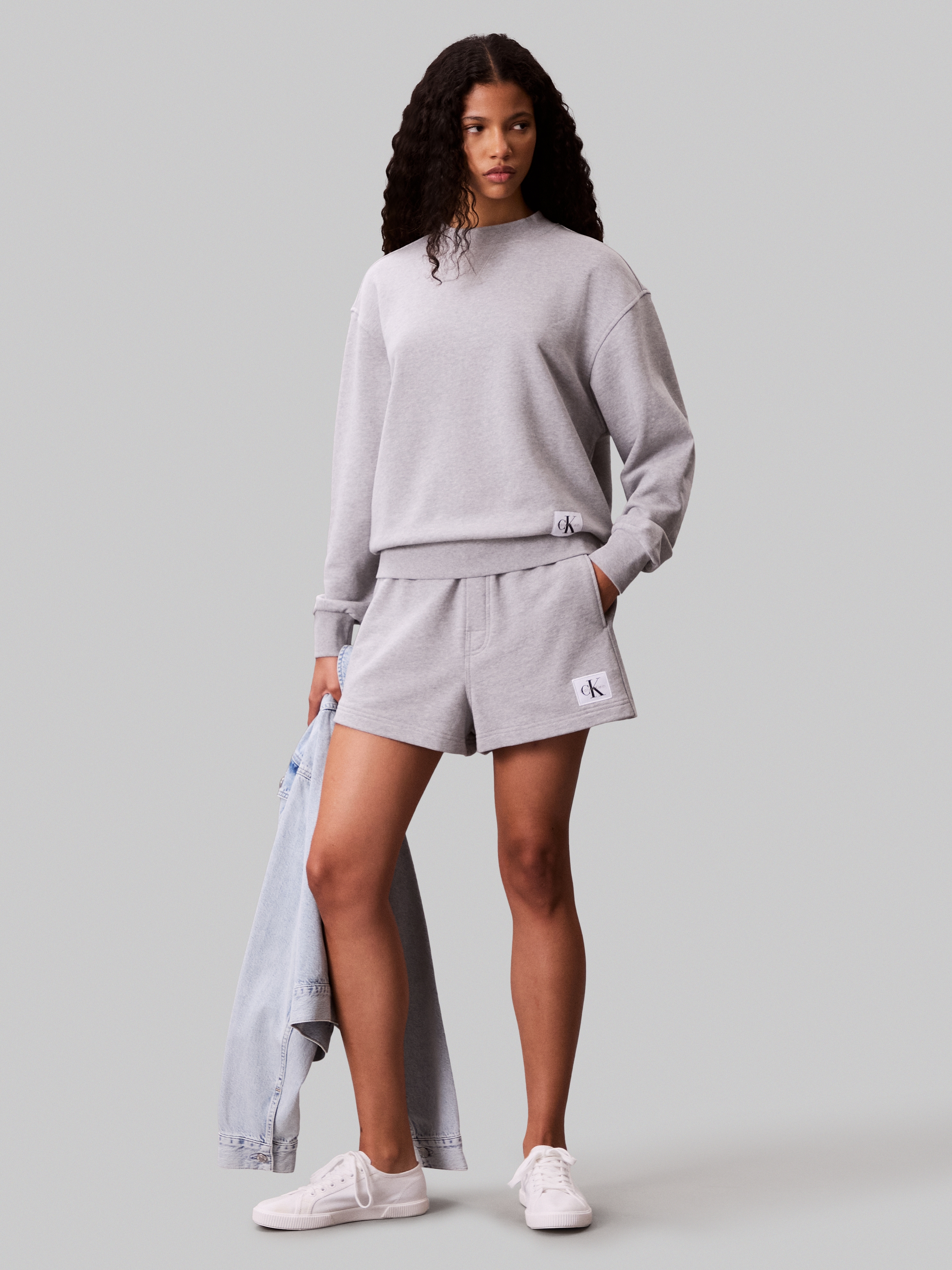 Calvin Klein Jeans Sweatshorts »A - FRNCH TRRY BDG L«, Mit elastischem Bund