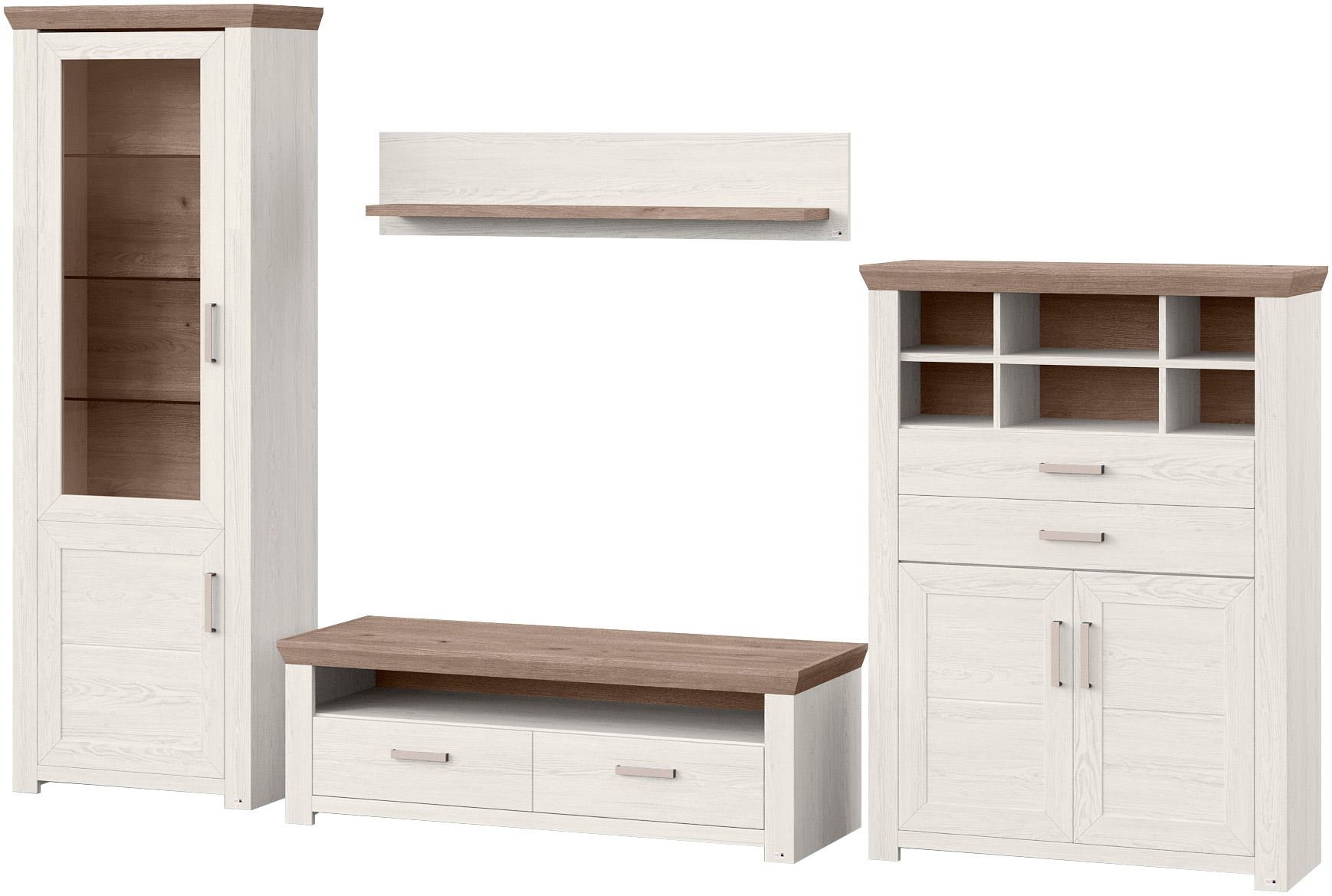 set one by Musterring Wohnwand »York« 4 Stk. tlg.