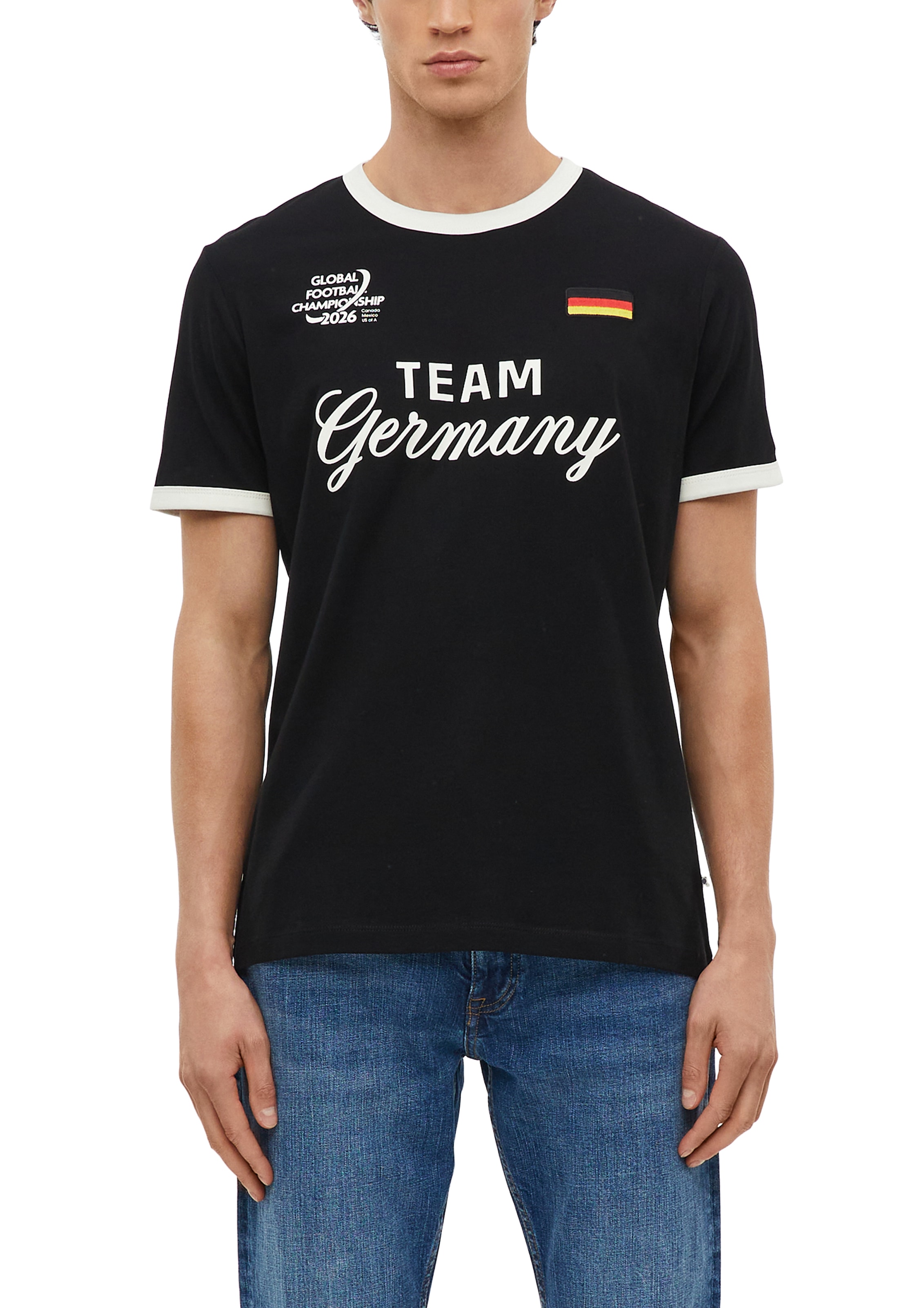 s.Oliver Kurzarmshirt Sommershirt - WM 2026 - mit GERMANY-Print