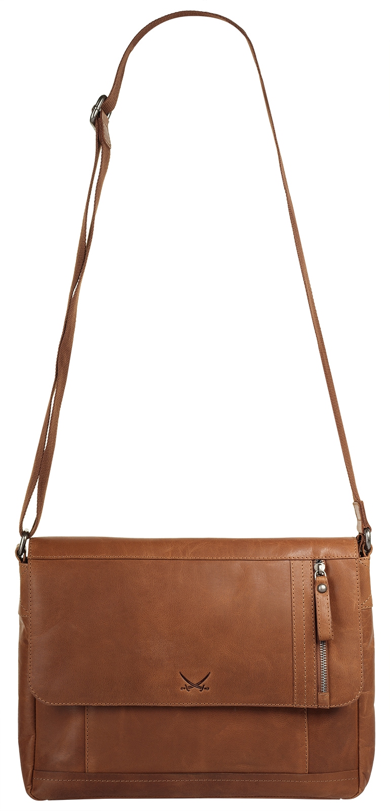 Sansibar Messenger Bag, echt Leder