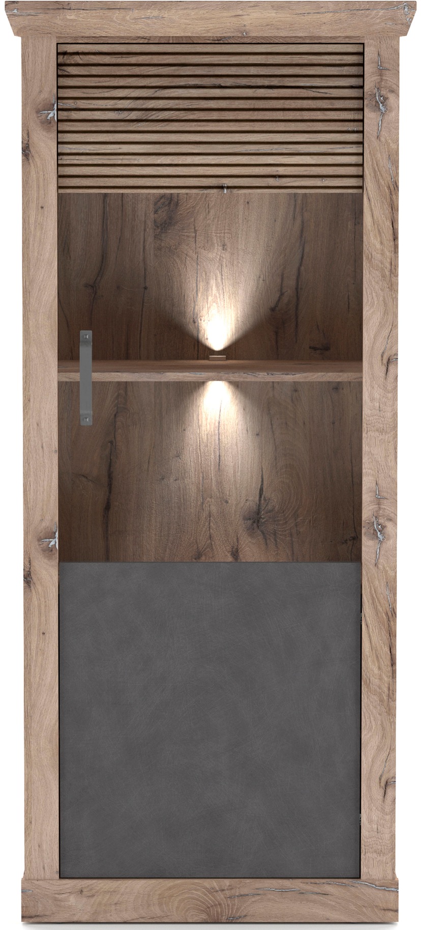 Gami Vitrine »Manchester«, mit 1 Holztür auf Rechnung kaufen Glastür 1