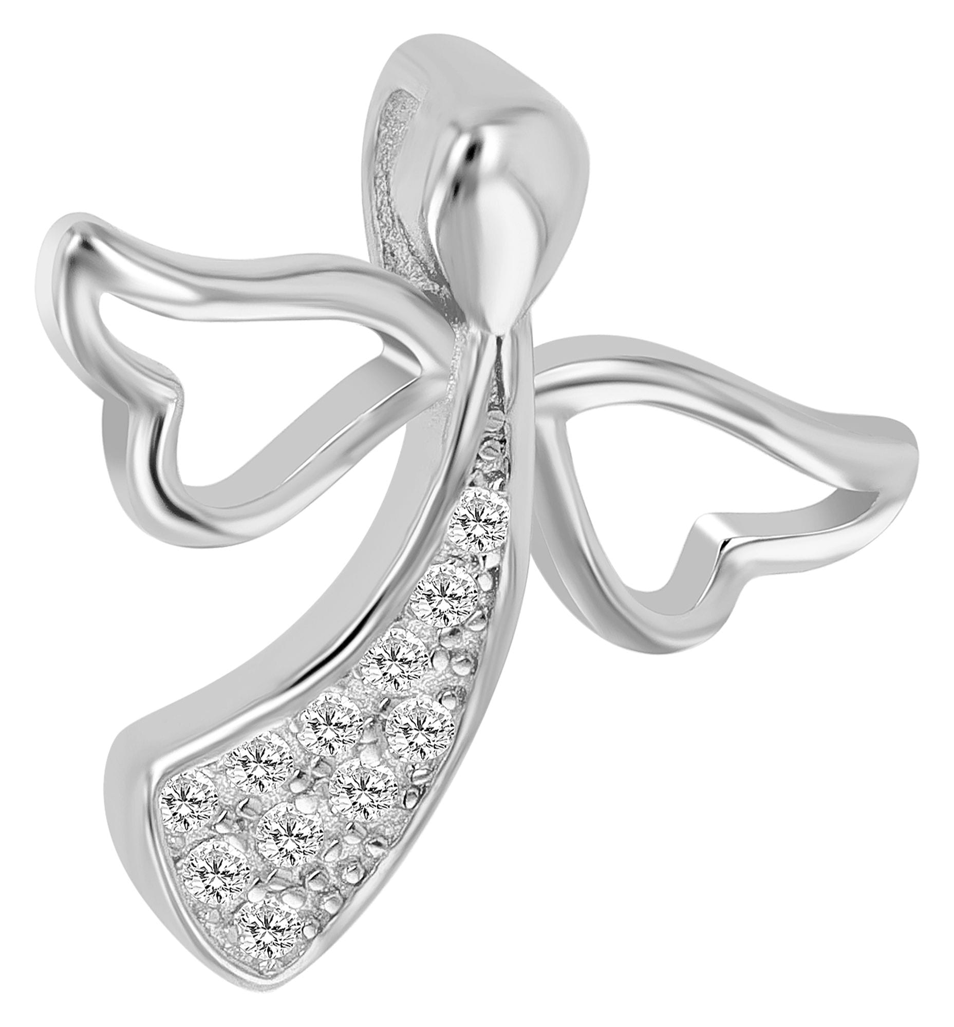 Adelia´s Kettenanhänger »Damen Anhänger ¿ Engelanhänger aus 925 Silber mit Zirkonia«