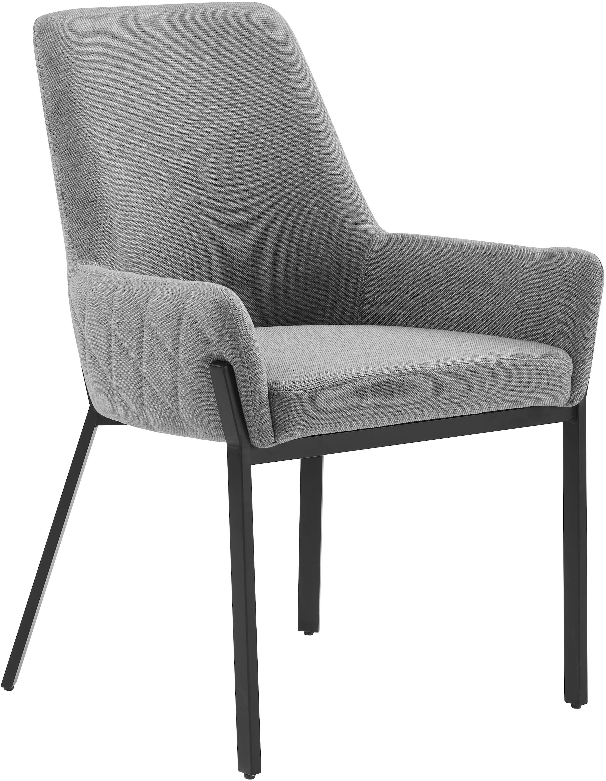 OTTO home Stuhl »Lome« () 1 Stk.mit pflegeleichtem Webstoff Bezug, Metallgestell, Sitzhöhe 49 cm