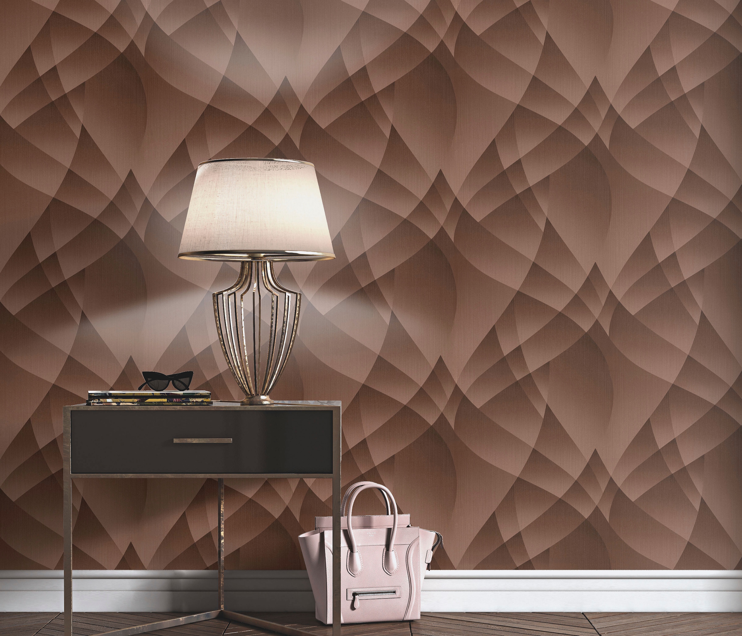 Fashion for walls Vliestapete »Lumina« geometrisch geprägt Phthalate frei