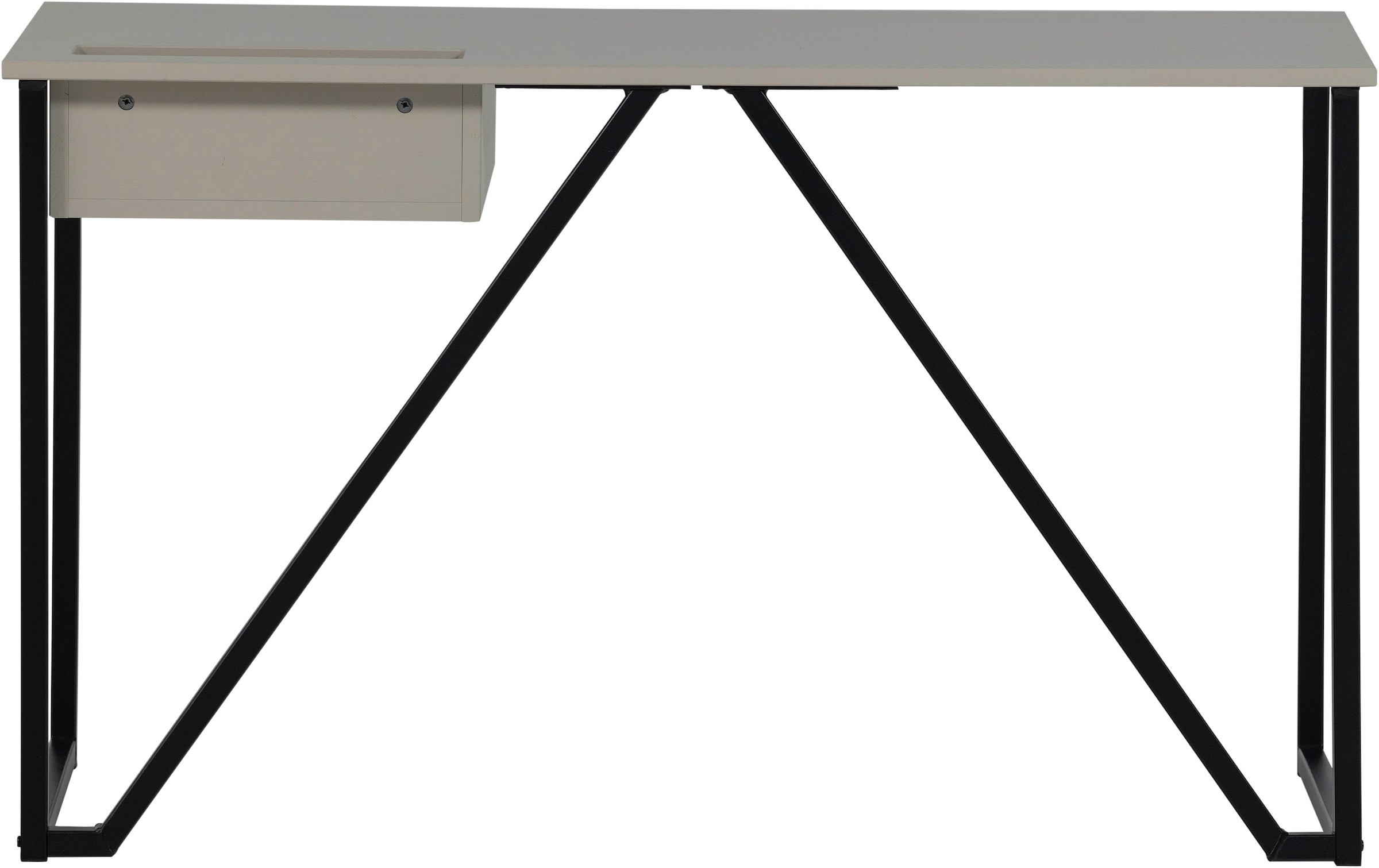 WOOOD Schreibtisch »New Julius FSC®-Kiefernholz mit Schublade, lackiert B126xT53xH75 cm« Tragkraft Blatt 20 kg, sichtbare Maserung, einfach zu montieren