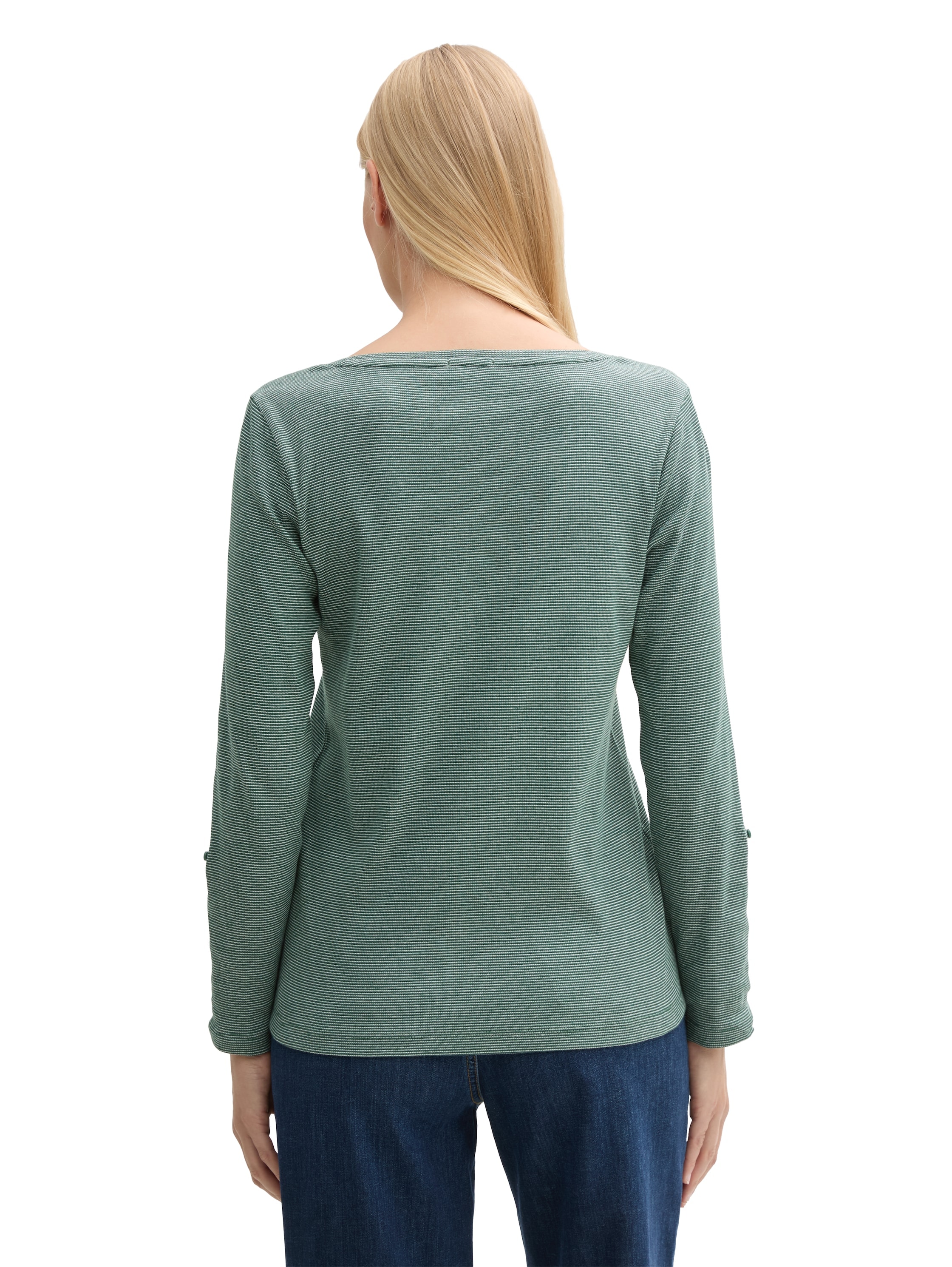TOM TAILOR Henleyshirt, mit Turn-Up-Arm