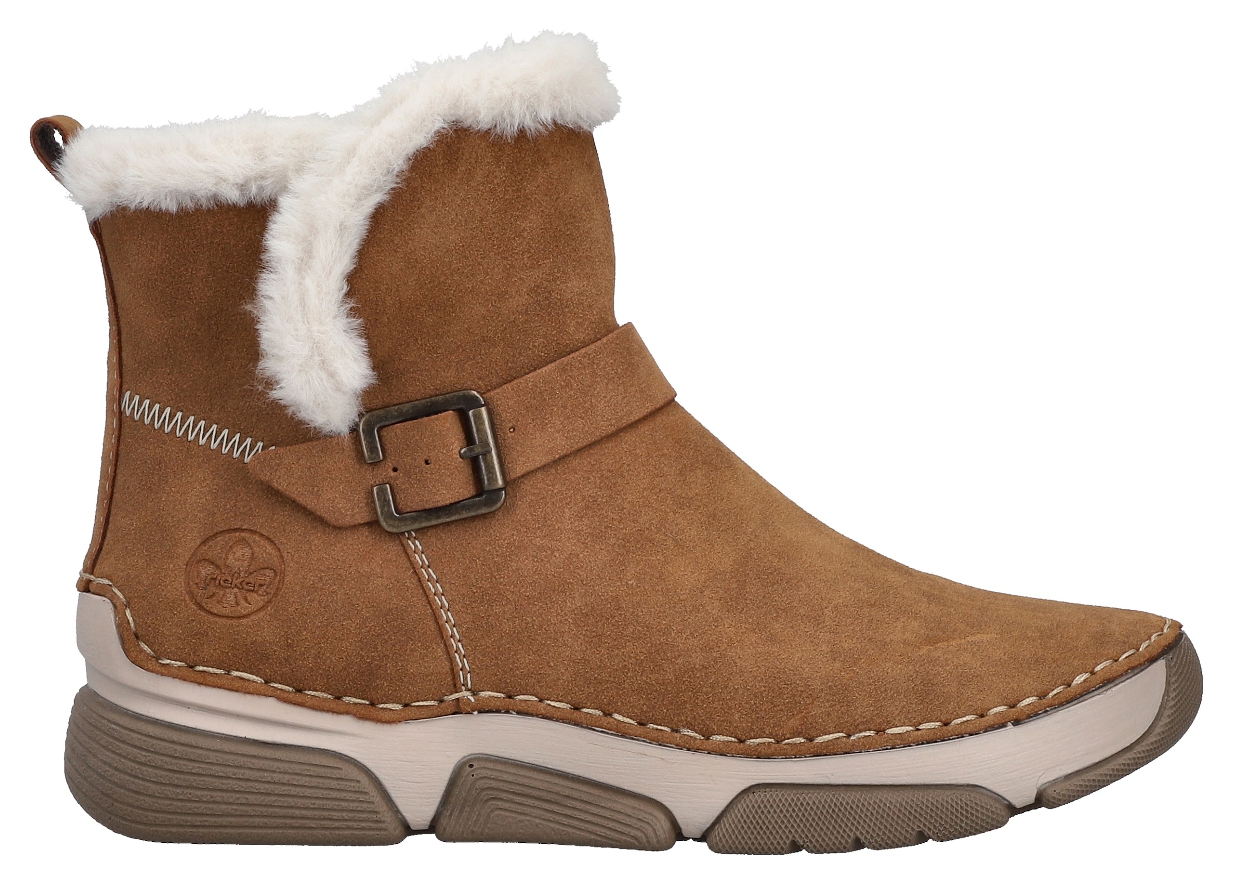 Rieker Winterboots  Winterstiefelette, Reißverschluss-Boots mit Zierschnalle