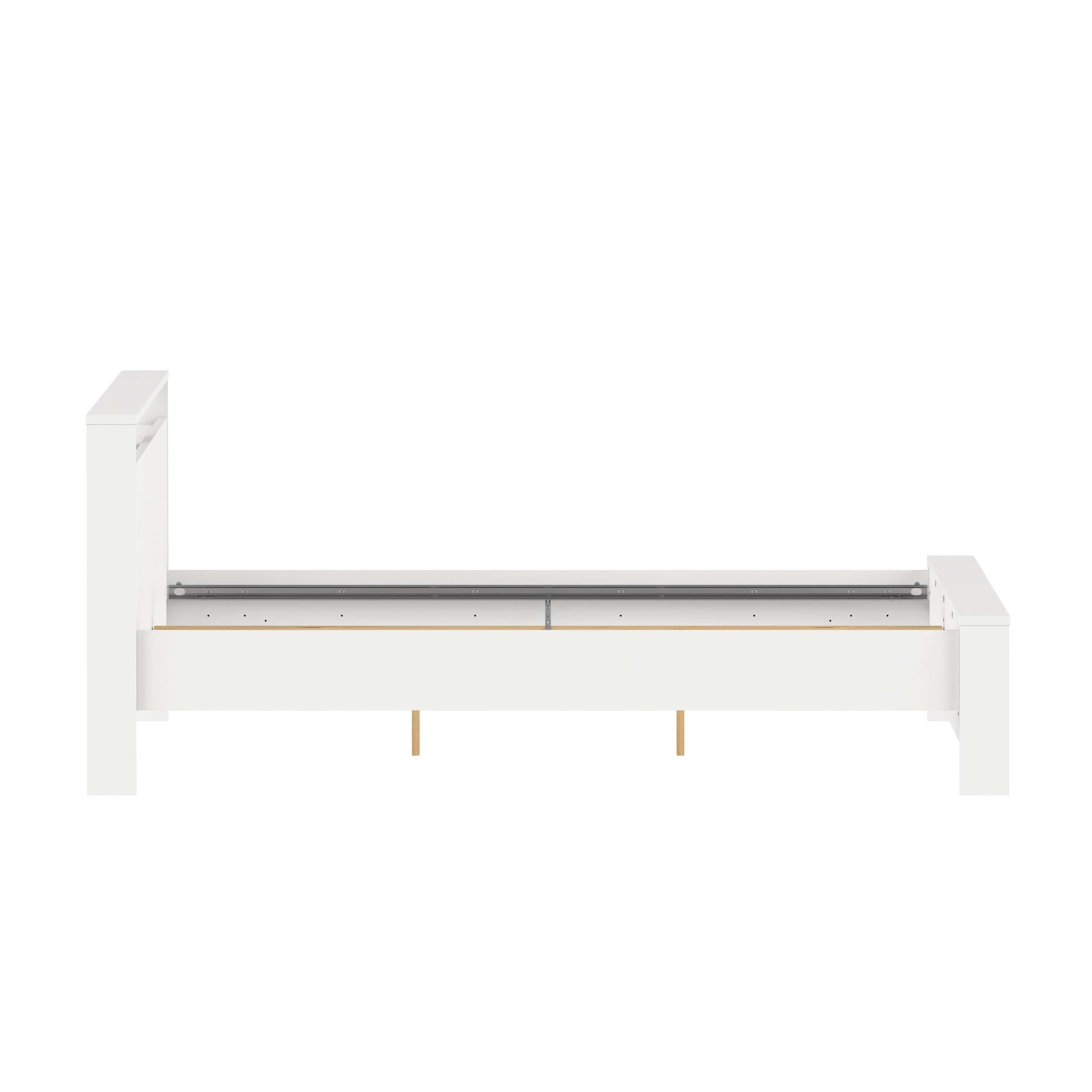 Home affaire Bettgestell »Next Bett 180 x 200 cm« Modernes Bett mit Ablagefach und verstellbarem Lattenrost.