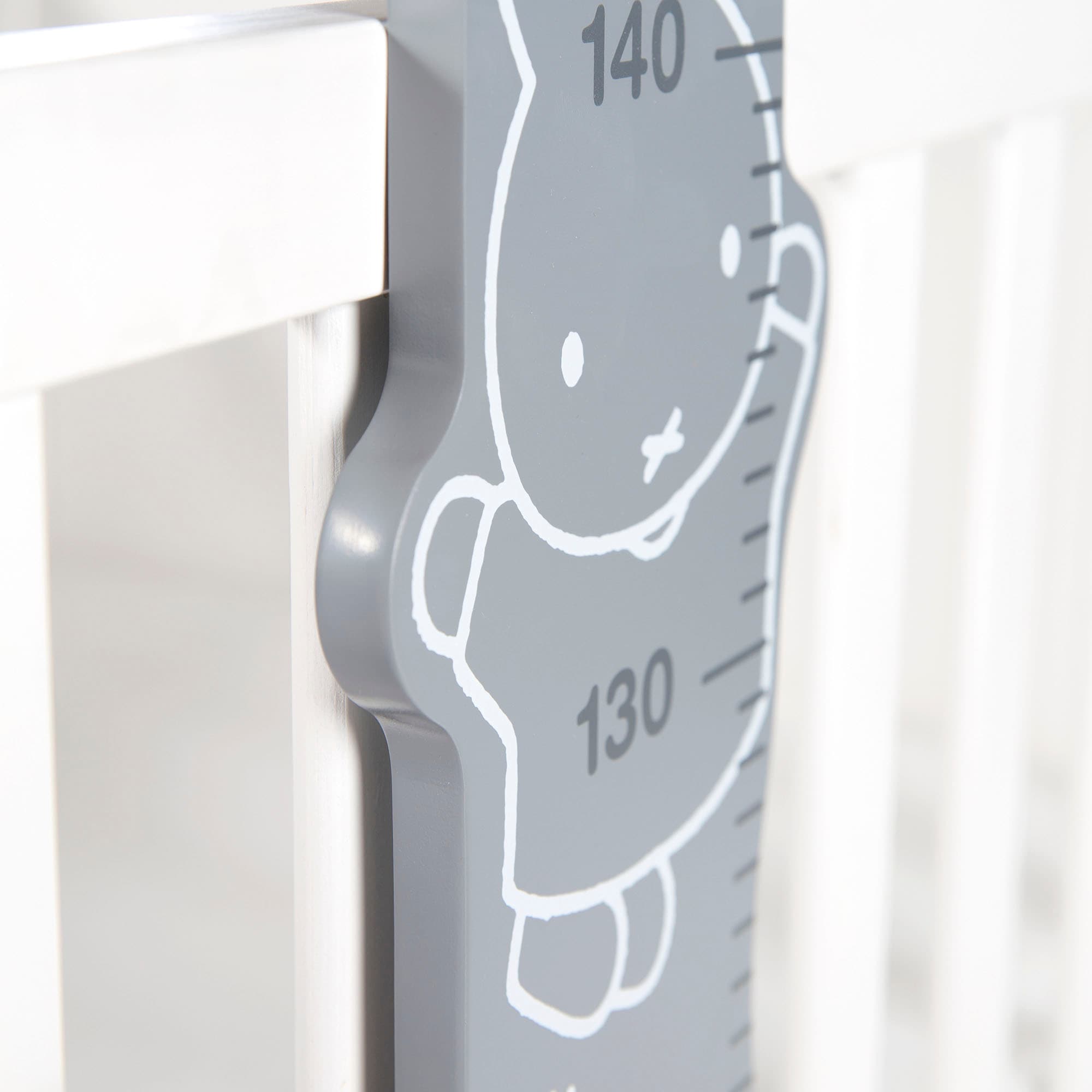 roba® Messlatte »miffy®, grau« Skala von 70 cm bis 150 cm
