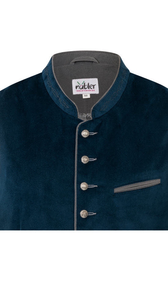 Nübler Trachtenweste »Trachtengilet Kurt« 1 tlg. Blau