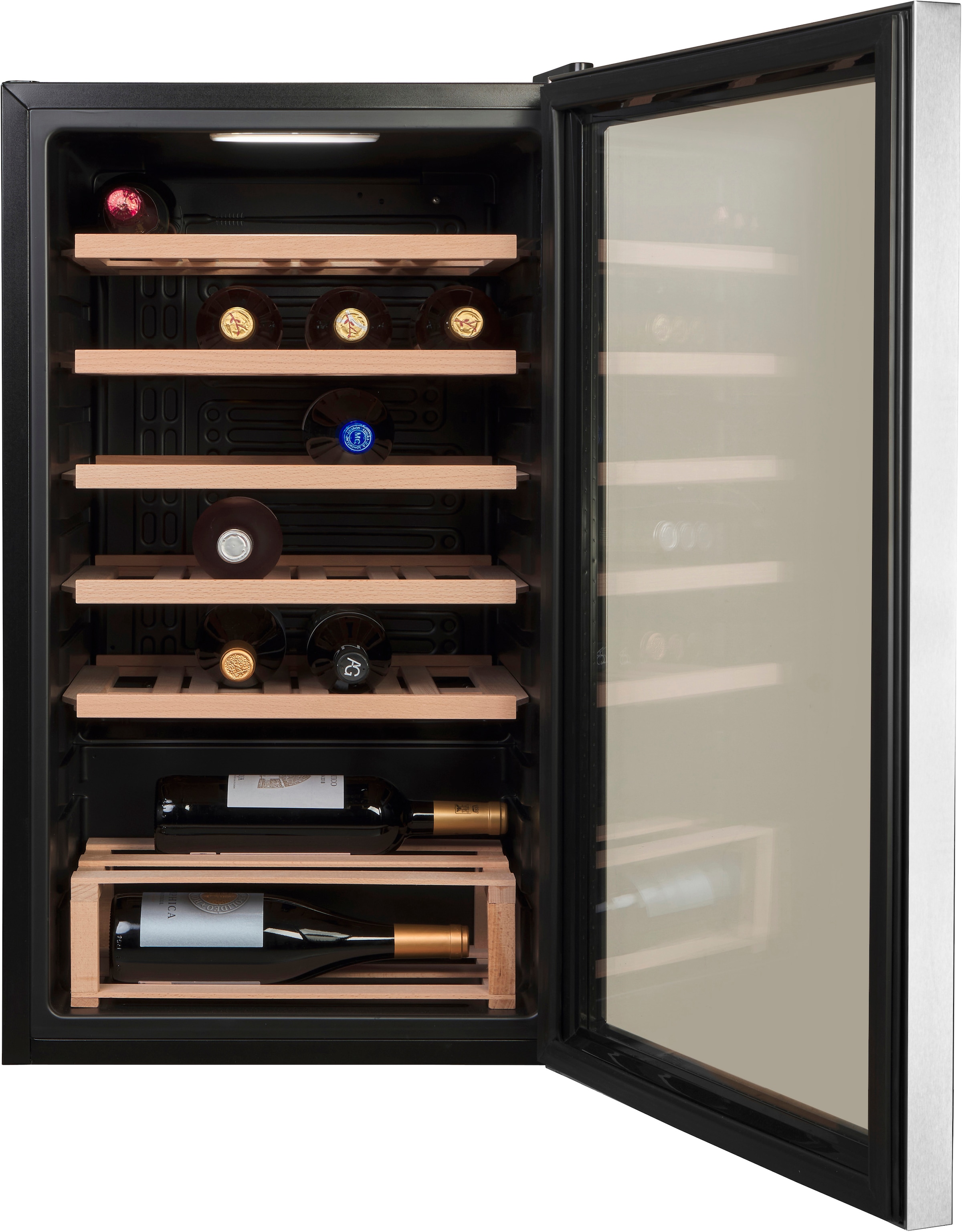 Hanseatic Weinkühlschrank »HWC24FCBH-2«, für 24 St. Standardflaschen á 075l