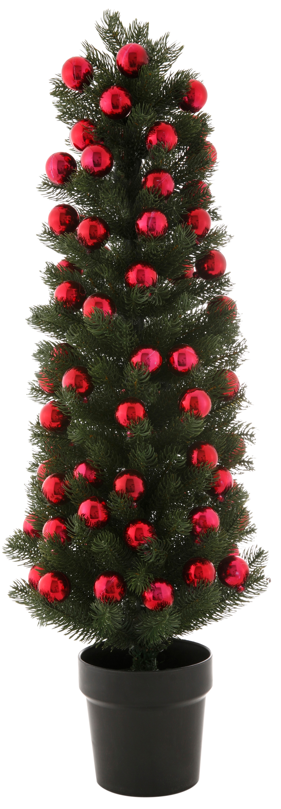 Myflair Möbel & »Weihnachtsdeko, Tannenbaum«, Weihnachtsbaum künstlicher günstig Künstlicher roten Topf, im Christbaum, Accessoires mit kaufen Kugeln online