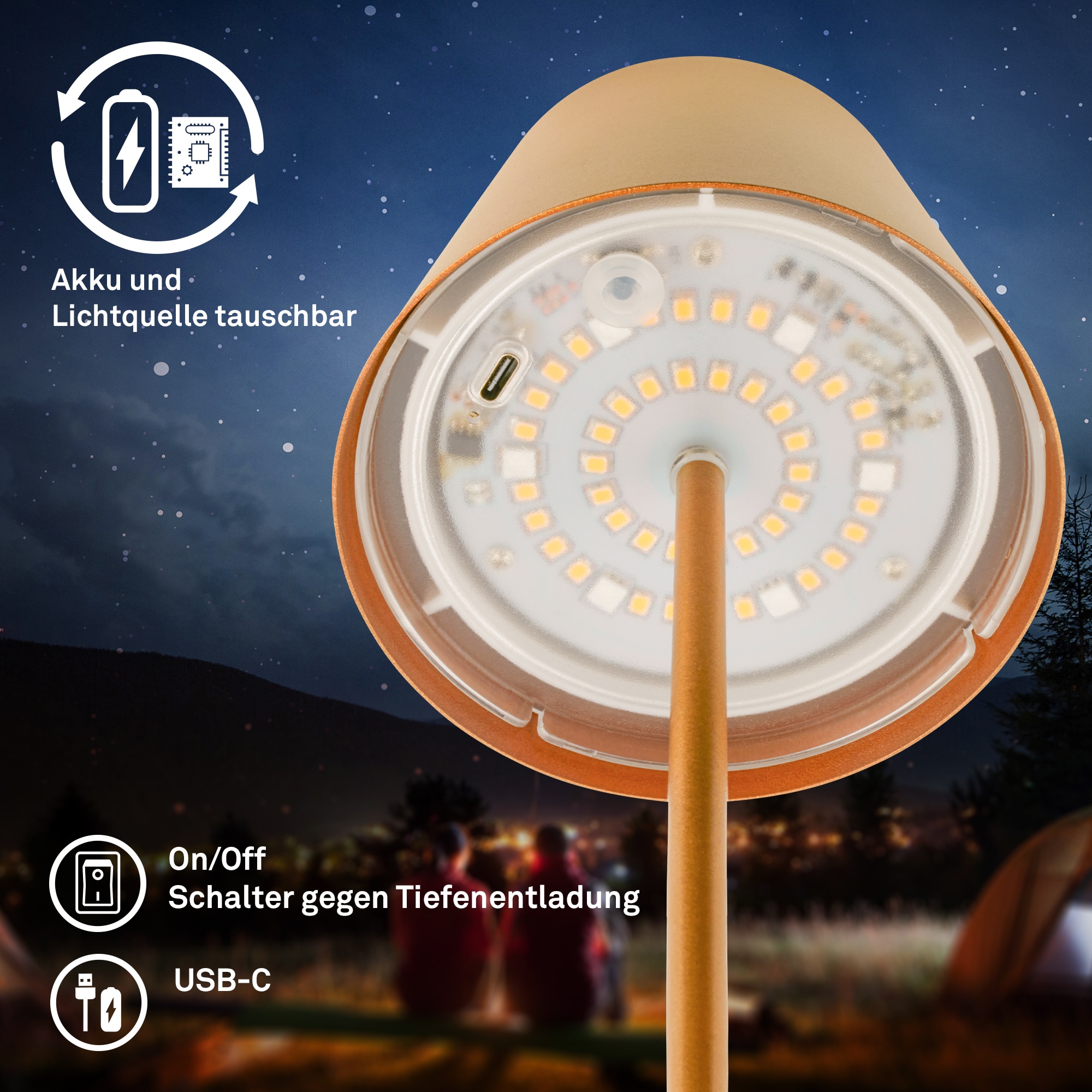 Briloner Leuchten LED Tischleuchte »CALIDA«