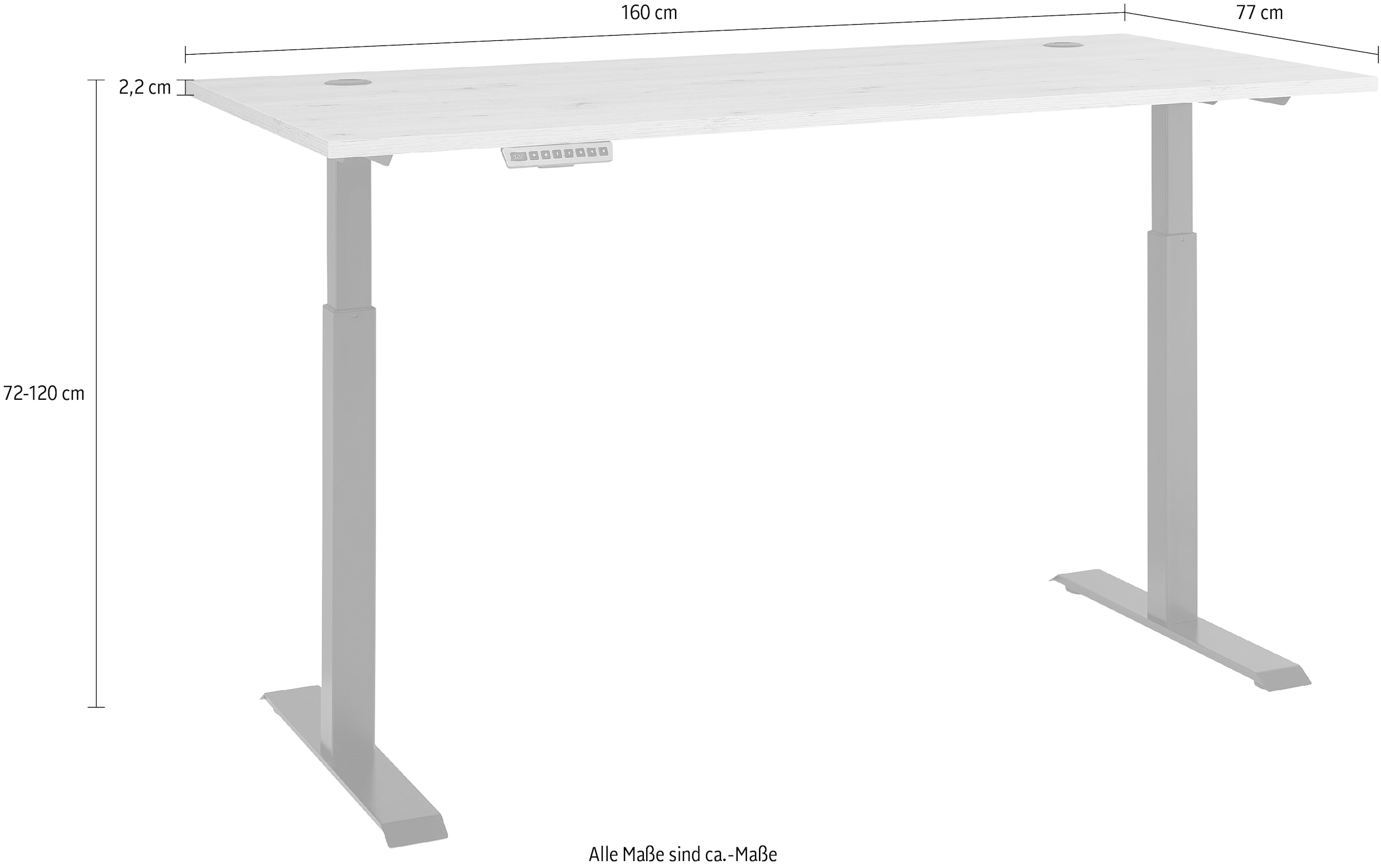 Innostyle Schreibtisch, (1 St.)