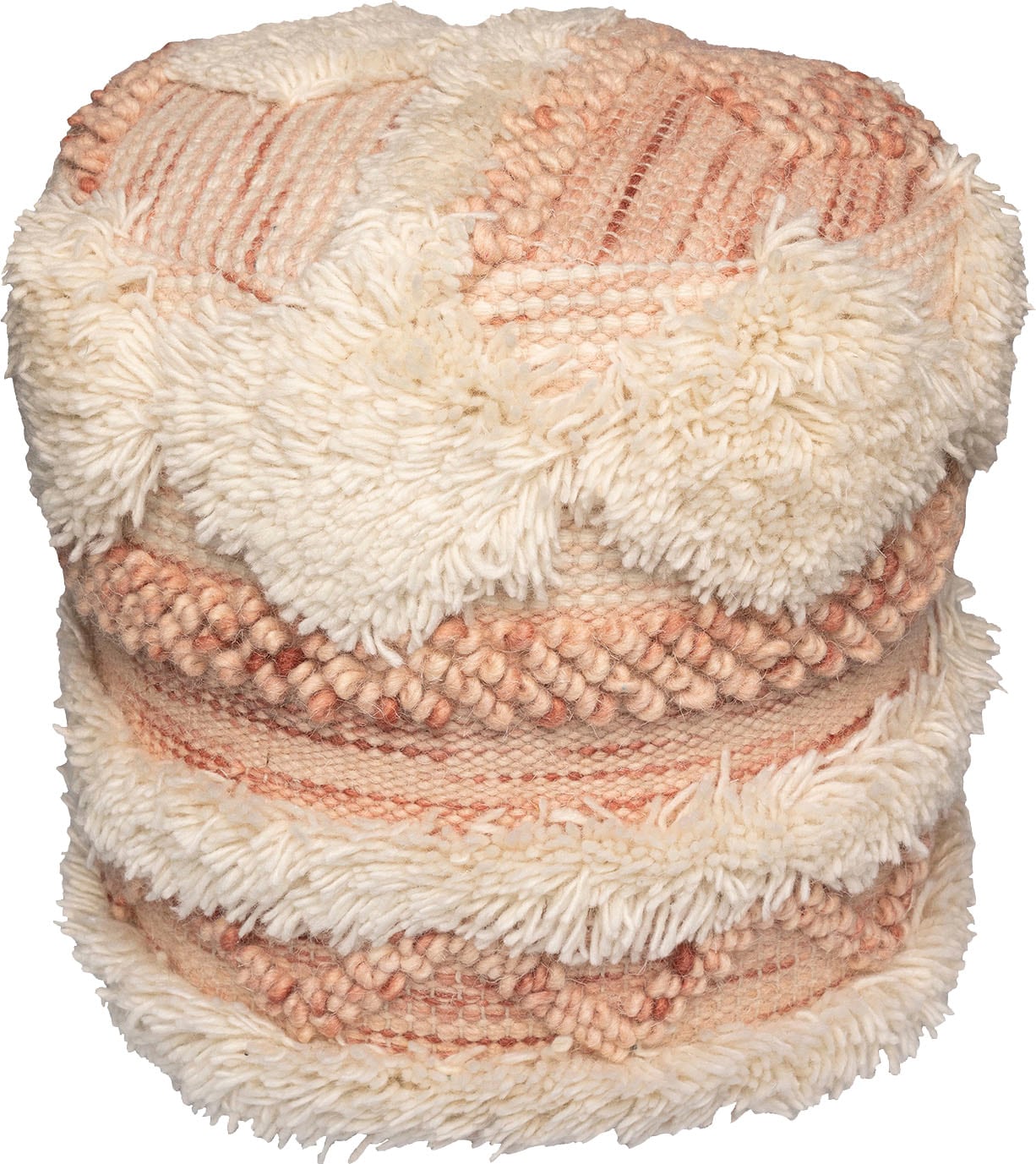 Kayoom Pouf »Pouf Bohist 225 35cm x 35cm«, (1 St.), handgefertigt, Unikat, sehr gut kombinierbar