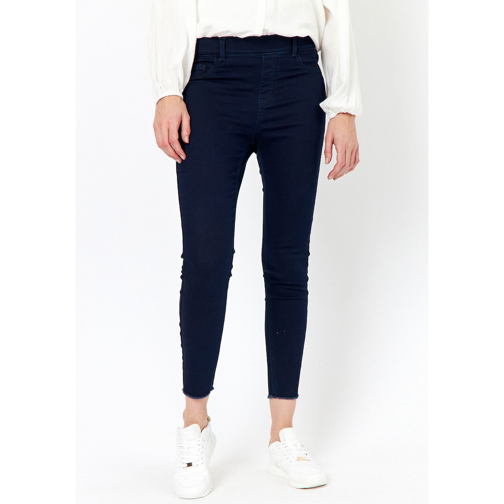 soyaconcept 7/8-Jeggings »SC-NADIRA1«, mit offener Saumkante