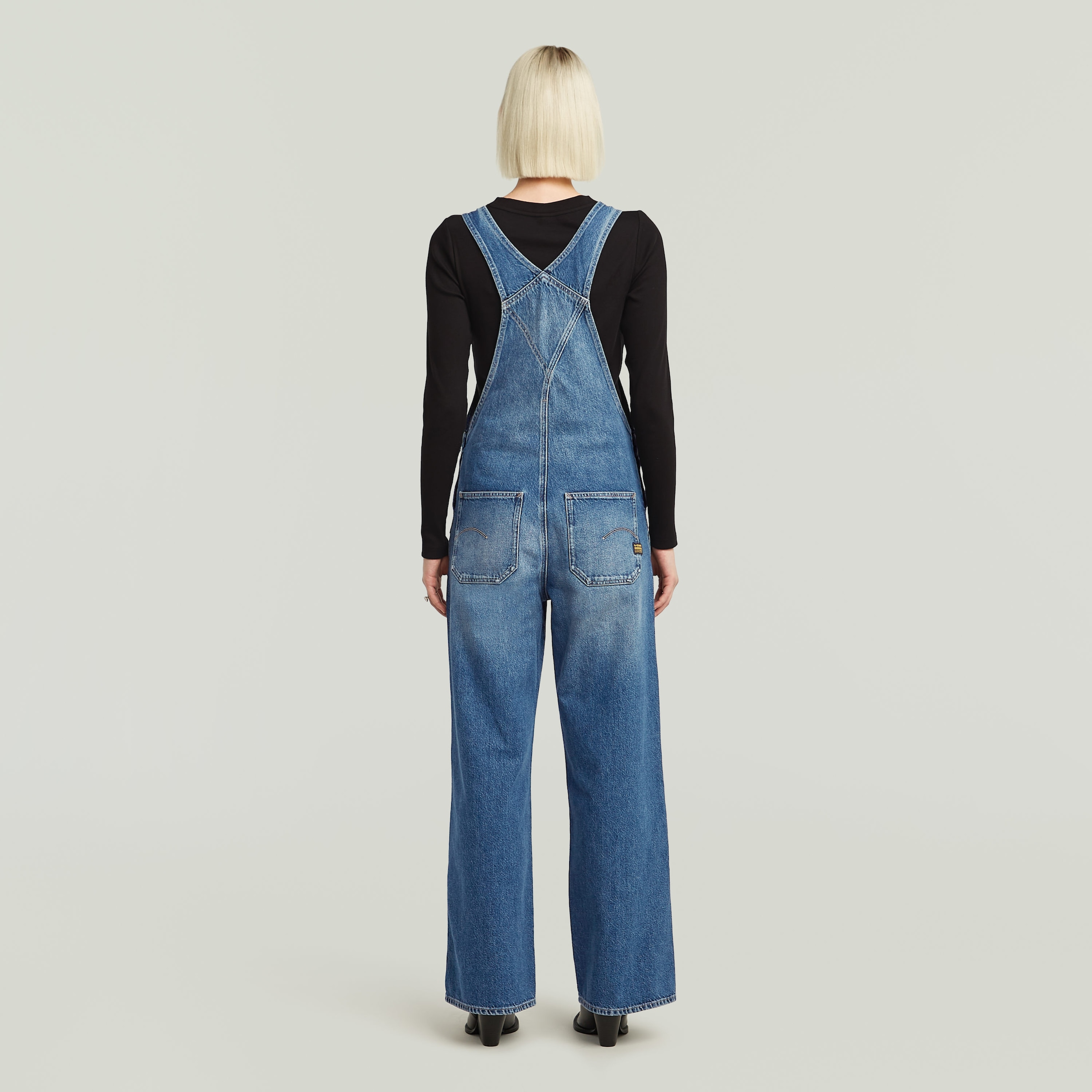 G-STAR Latzhose »Straight Leg Dungaree«, mit Knöpfen an den Seiten