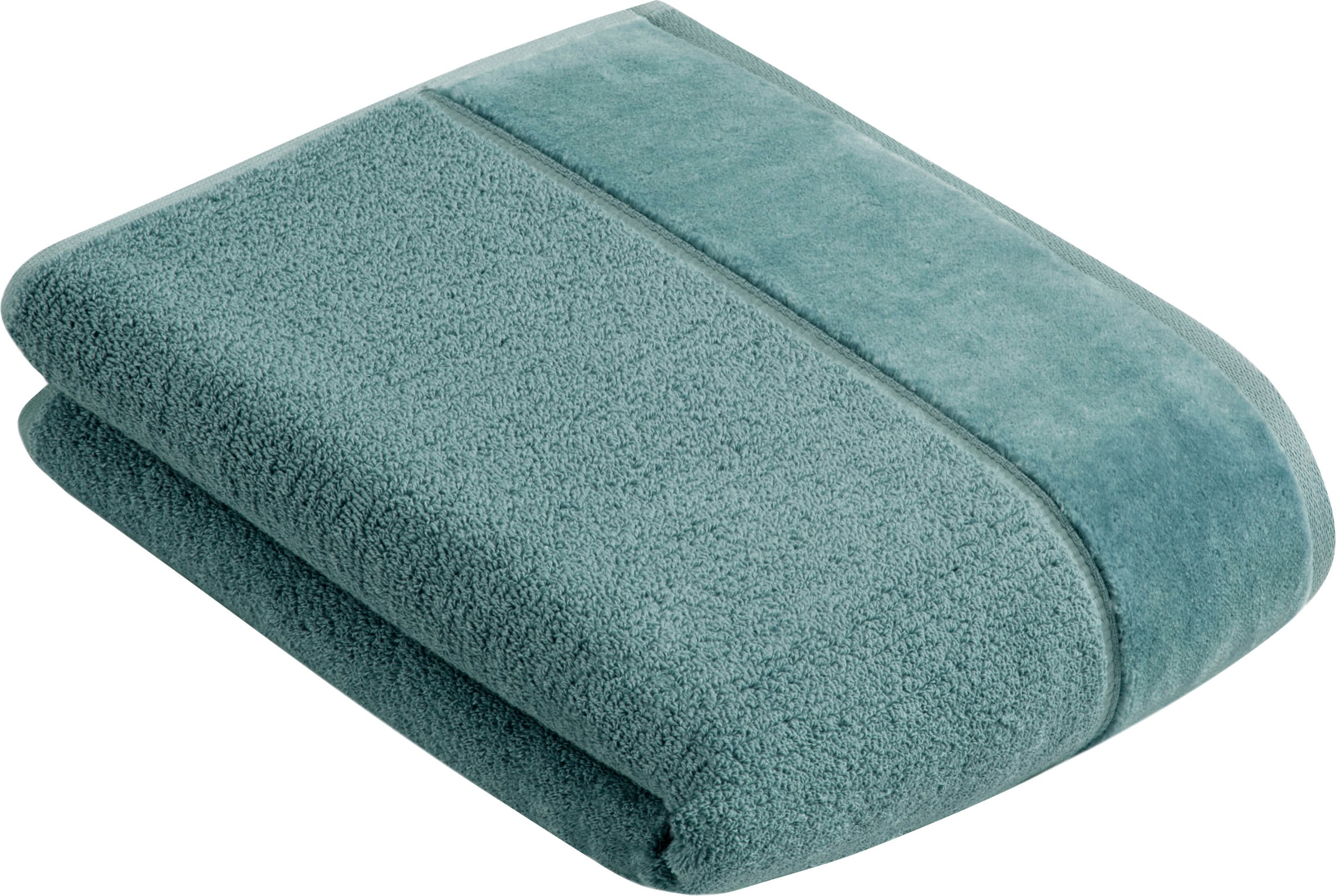 Vossen Badetuch »Pure« Baumwolle & VEGAN, mit eleganter Veloursbordüre