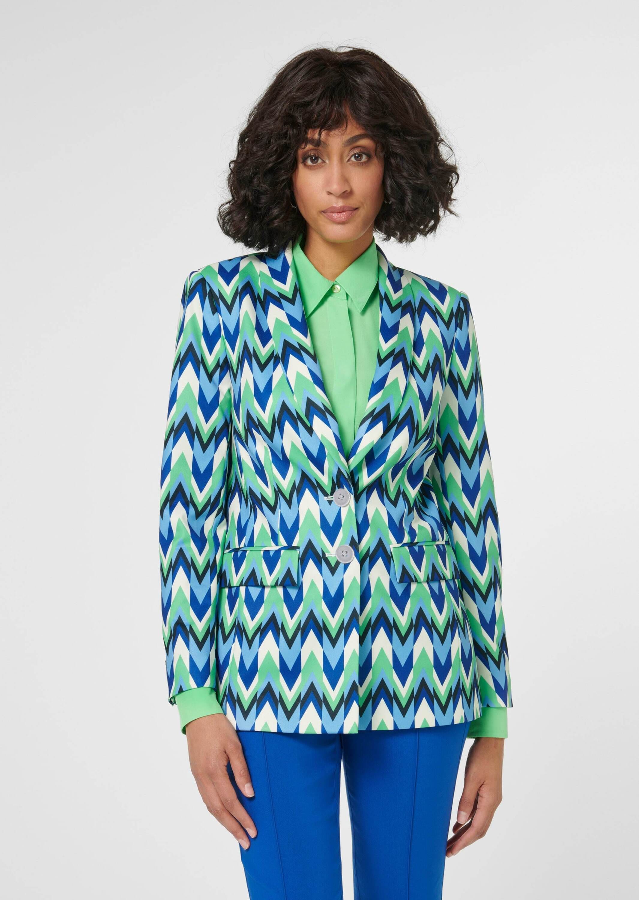 MADELEINE Jackenblazer »Blazer Bedruckter Blazer mit Schalkragen«
