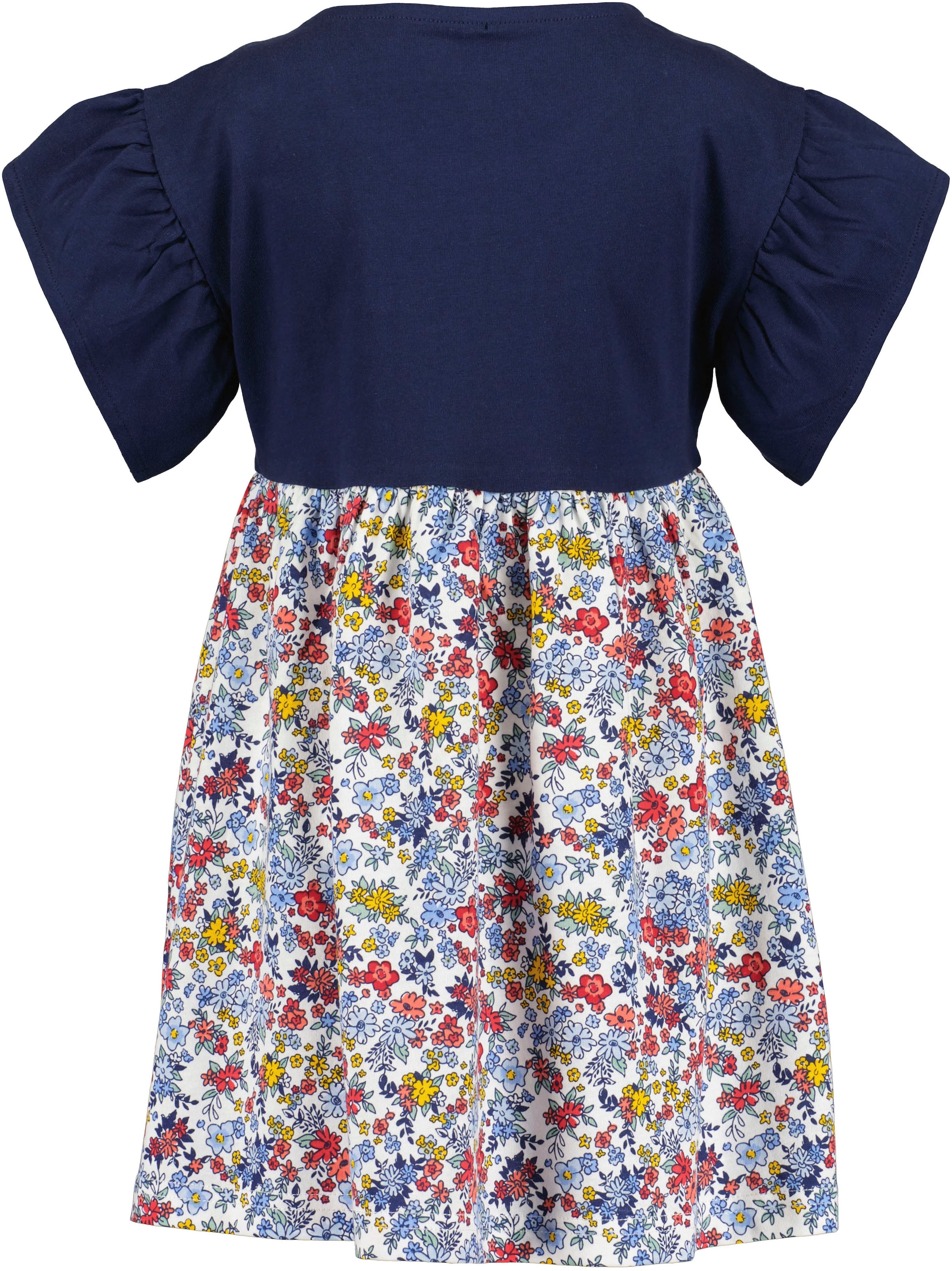 Blue Seven Sommerkleid 1 tlg. tlg. mit tollen Rüschen an den leicht überschnittenen Schultern