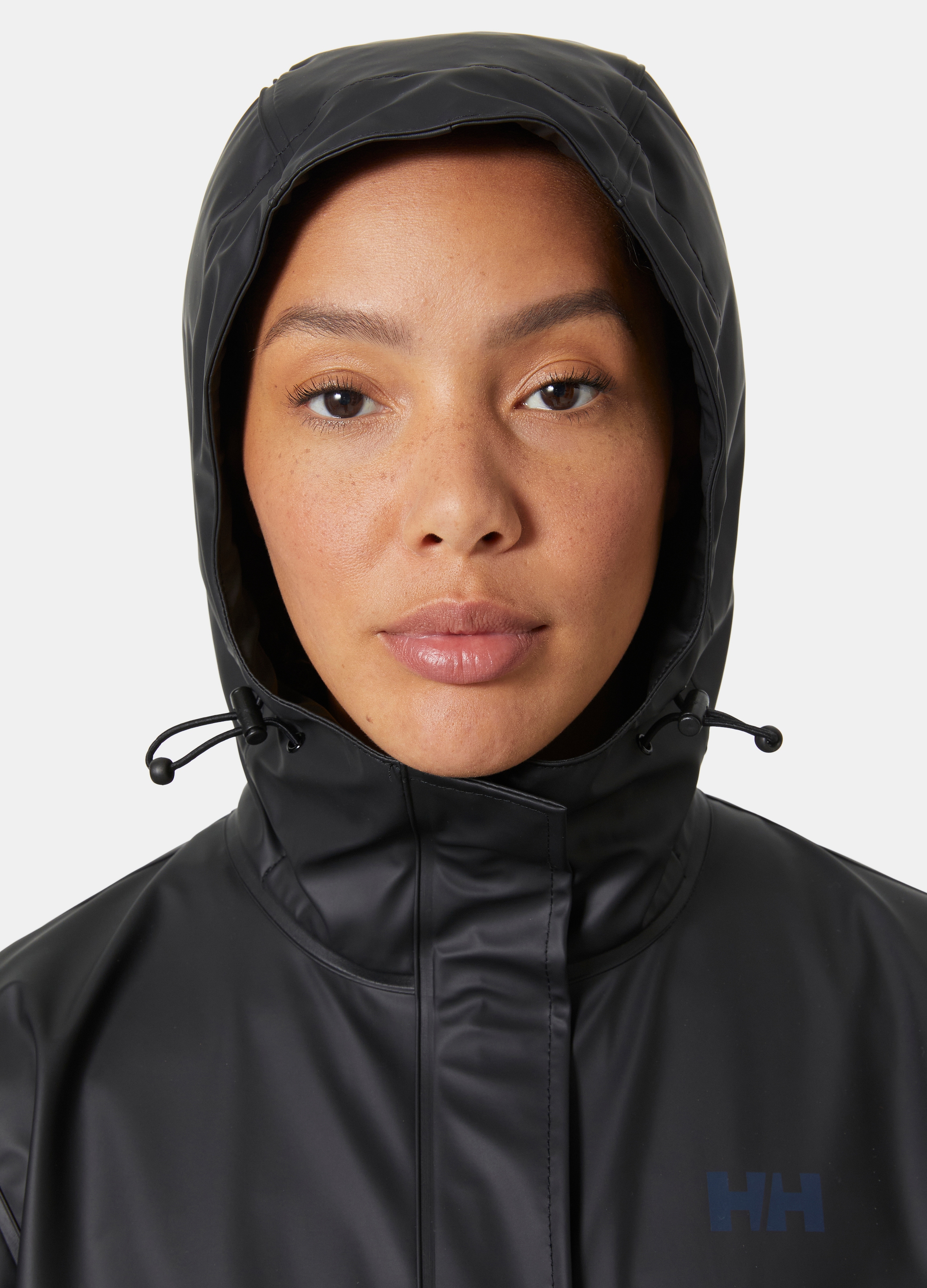 Helly Hansen Regenjacke »W MOSS JACKET« mit Kapuze sportlich, aus PU-Gewebe, wasserdicht, winddicht, mit Kapuze