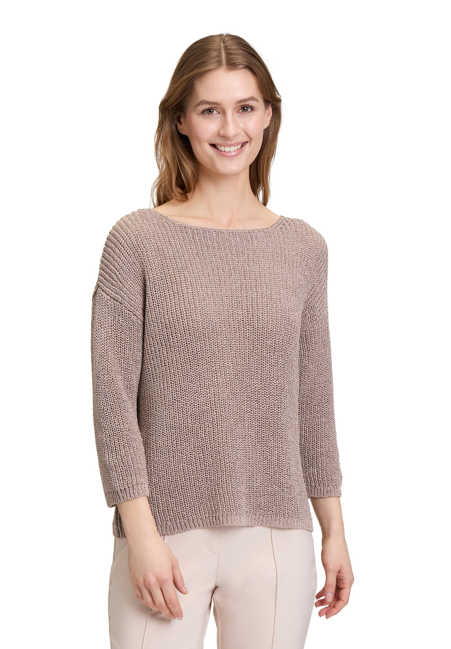 Betty Barclay Rundhalspullover »Basic-Strickpullover mit Rippenstruktur«