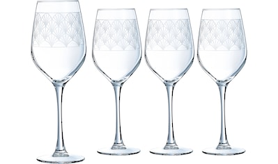 Luminarc Weinglas »Paradisio«, (Set, 4 tlg.), mit Pantographie-Optik, 4-teilig kaufen