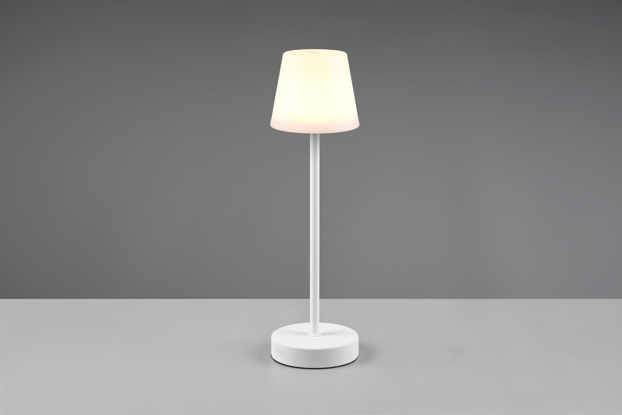 REALITY Leuchten LED Außen-Tischleuchte »Martinez«, 1 flammig, Leuchtmittel LED-Board | LED fest integriert, Touch Tischlampe dimmbar Lichtfarbe einstellbar, Akku, USB-C Anschluss