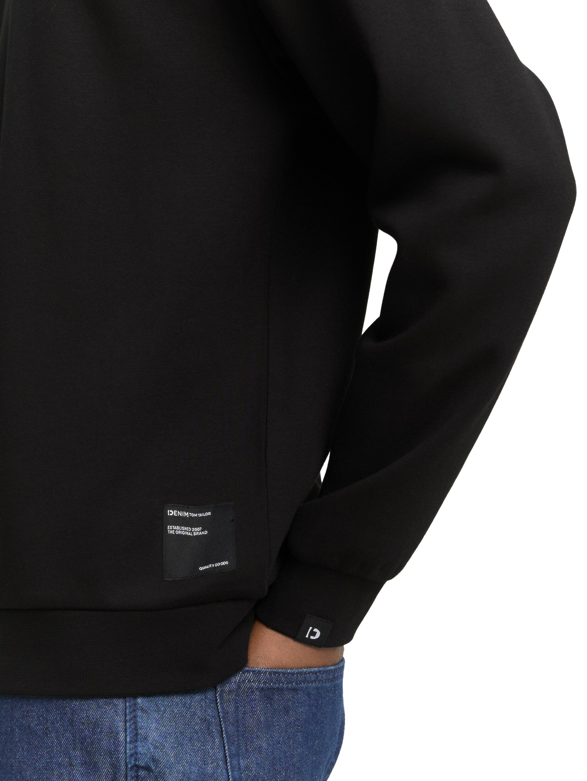 TOM TAILOR Denim Sweatshirt , mit Logo Stickerei
