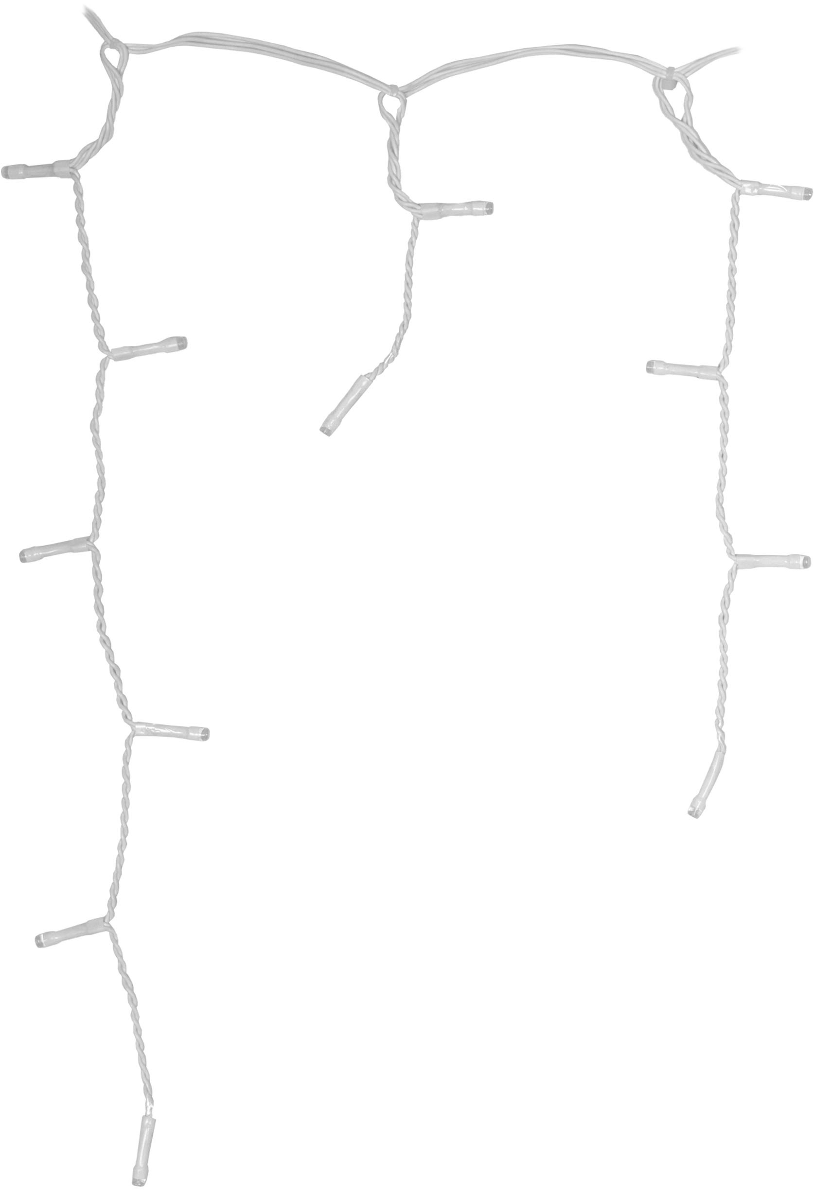 my home LED-Lichterkette »Livva in 6, 12 und 24 m Kettenlänge,« 480 Stk.-flammig LED-Eisregen Lichterkette , warmweißes Licht, Timer, + 3 m Zuleitung