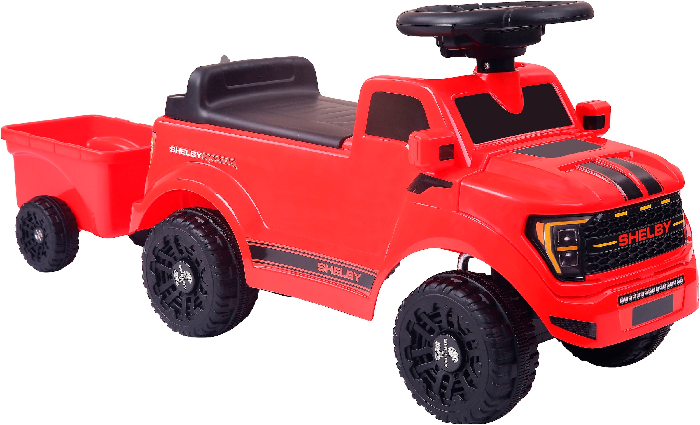 Jamara Rutscherauto »Shelby Ford F-150 Raptor mit Anhänger« mit Soundeffekten