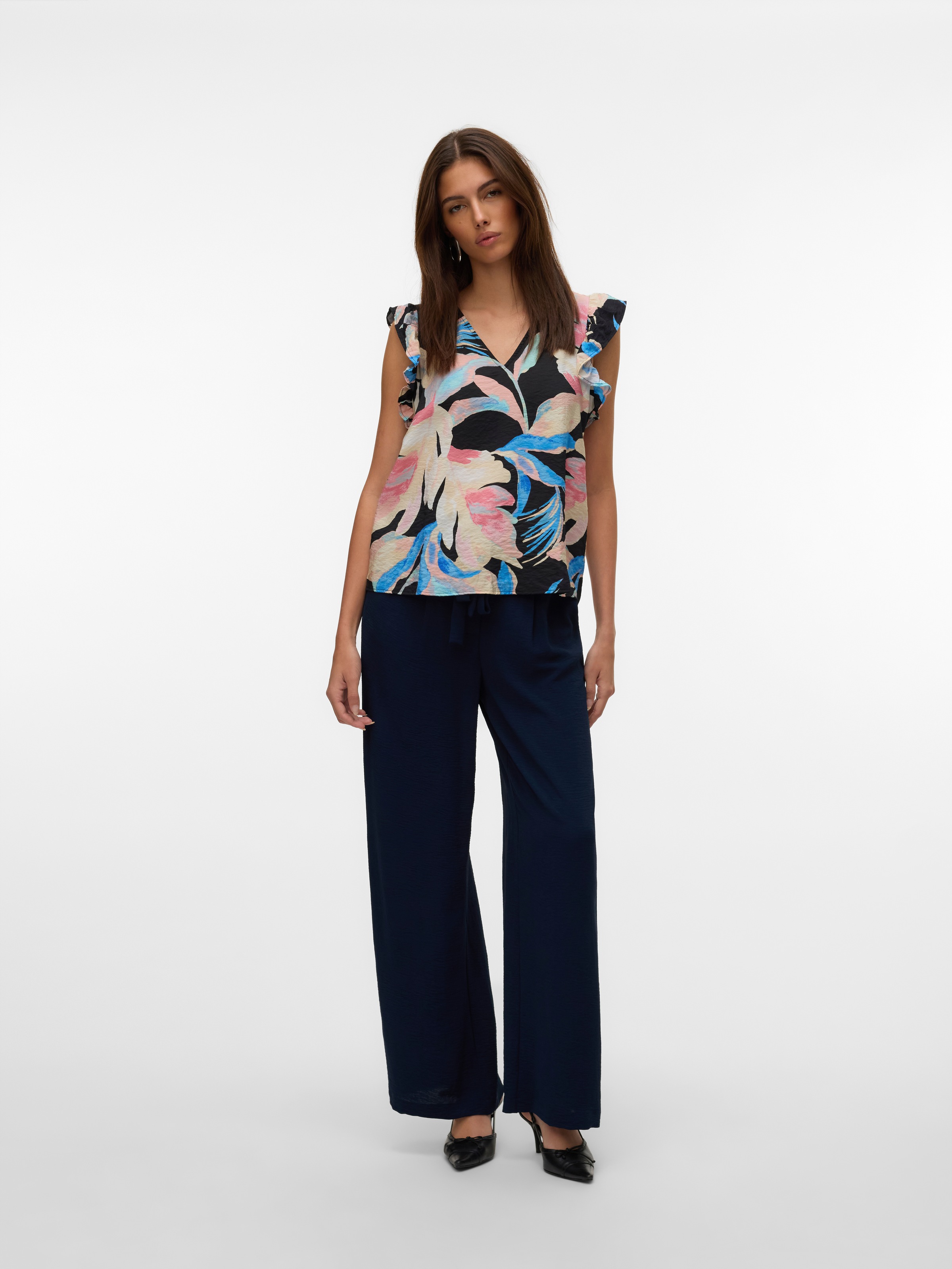 Vero Moda Blusentop »VMJOSIE SL V-NECK TOP WVN GA«