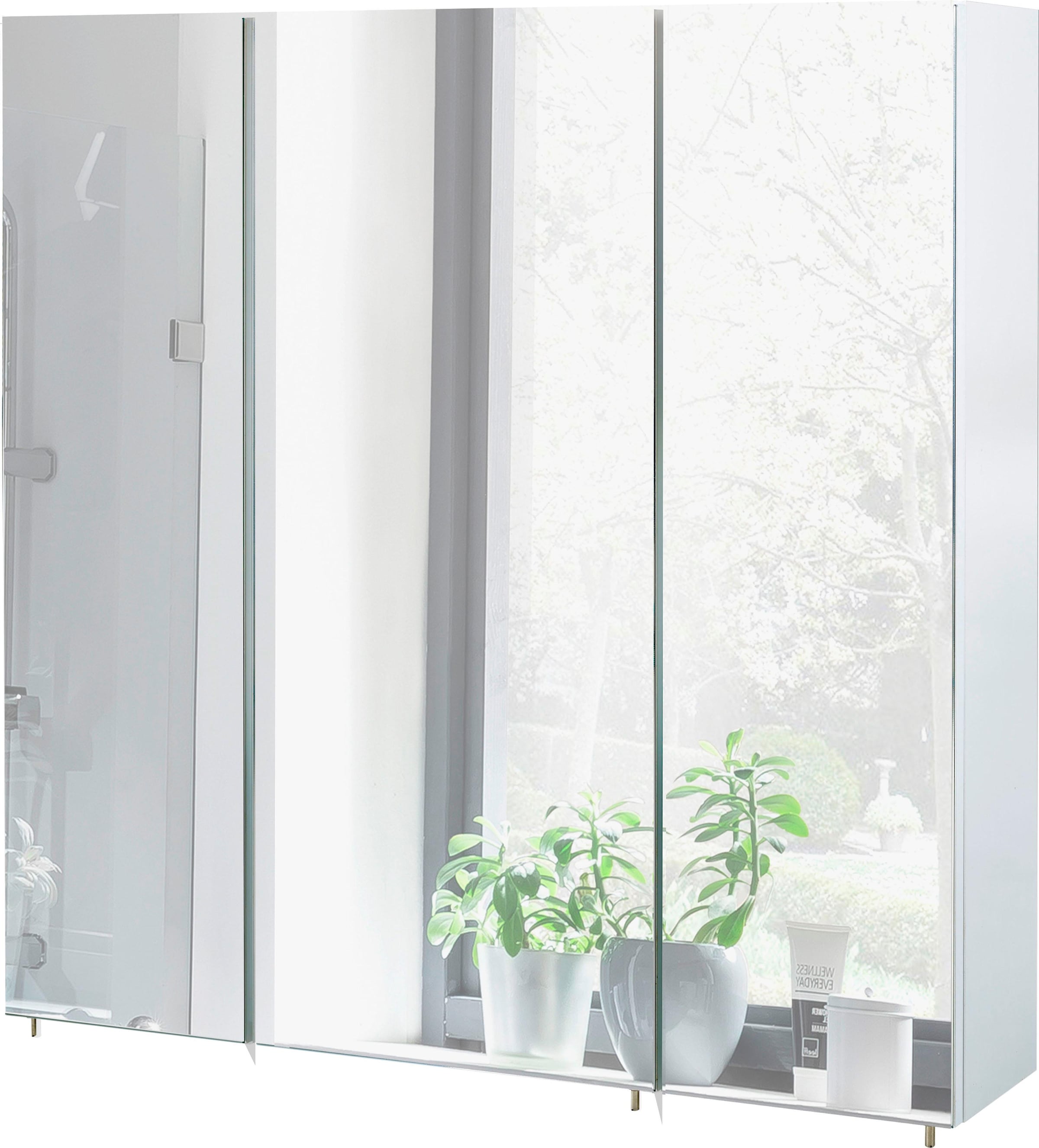 Schildmeyer Spiegelschrank »Basic«, Breite 70 cm, 3-türig, Glaseinlegeböden,  Made in Germany online kaufen | mit 3 Jahren XXL Garantie