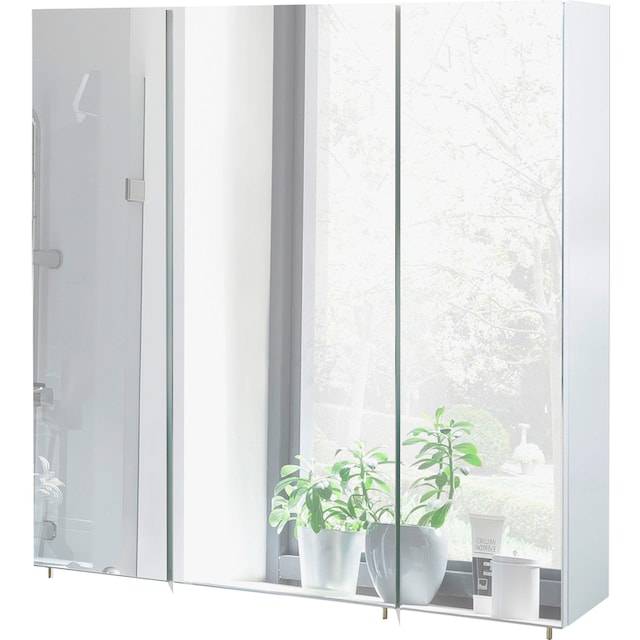 Schildmeyer Spiegelschrank »Basic«, Breite 70 cm, 3-türig, Glaseinlegeböden,  Made in Germany online kaufen | mit 3 Jahren XXL Garantie