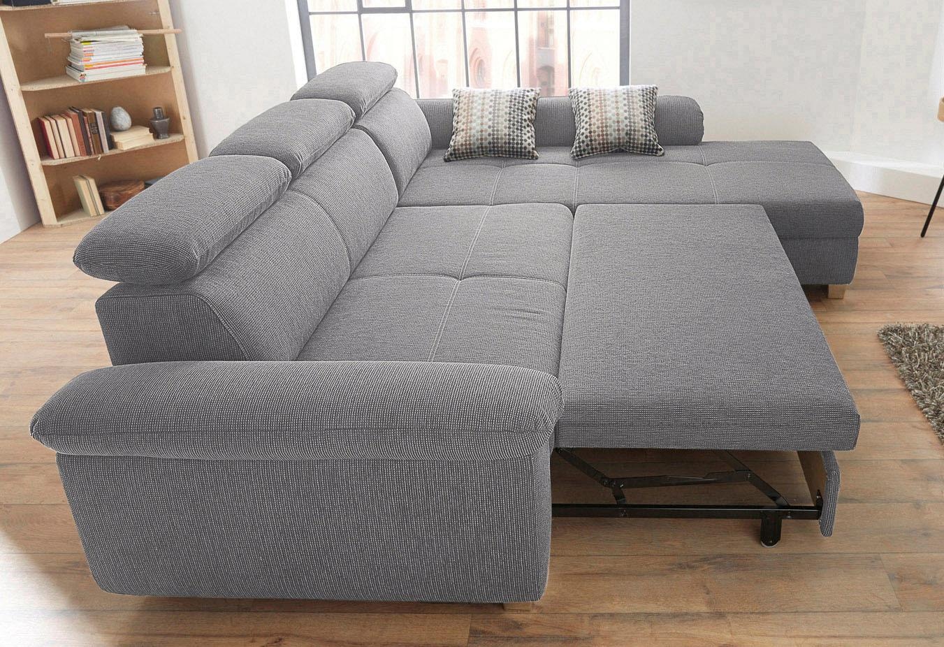 Jockenhöfer Gruppe Ecksofa »Landshut L-Form« inklusive Bettfunktion, Kopf- bzw. Rückenteilverstellung