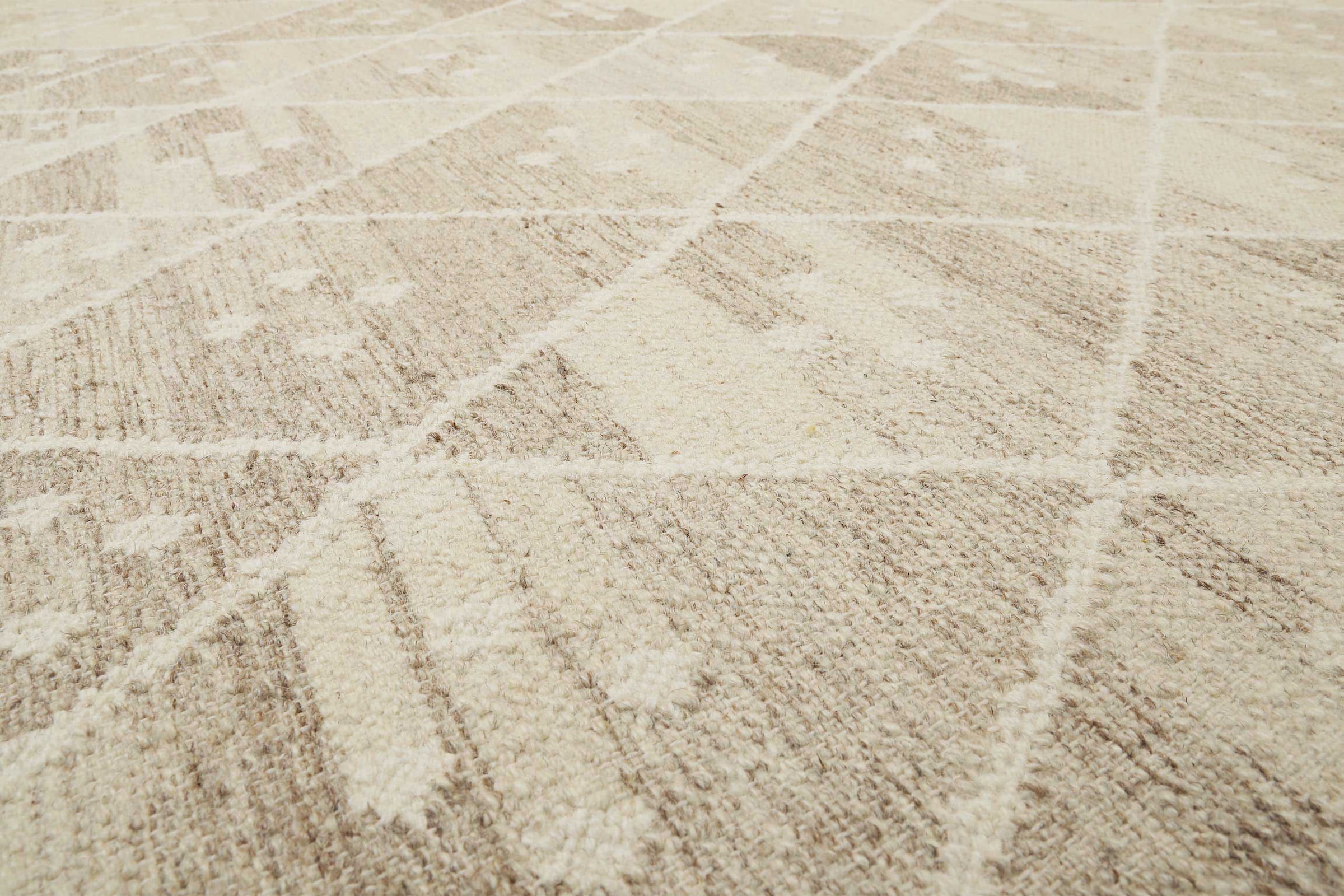 Green Looop Teppich »Vermont GL-82101«, rechteckig, 5 mm Höhe, handgewebter Naturfaserteppich aus 80% Wolle 20% Baumwolle, Wohnzimmer