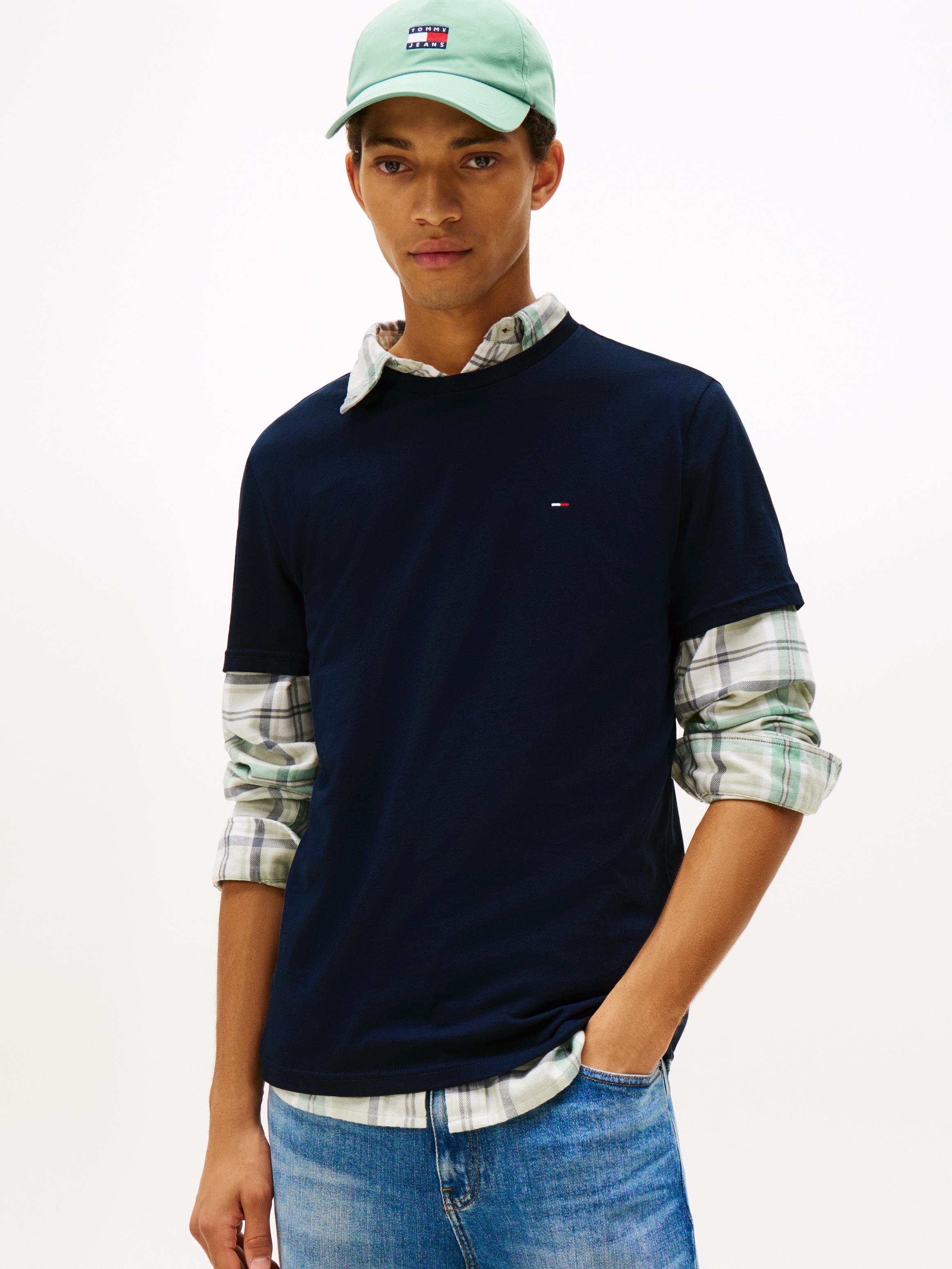 Tommy Jeans T-Shirt »TJM EXTRA SLIM 3 PACK« Packung, 3 Mit Rundhalsausschnitt