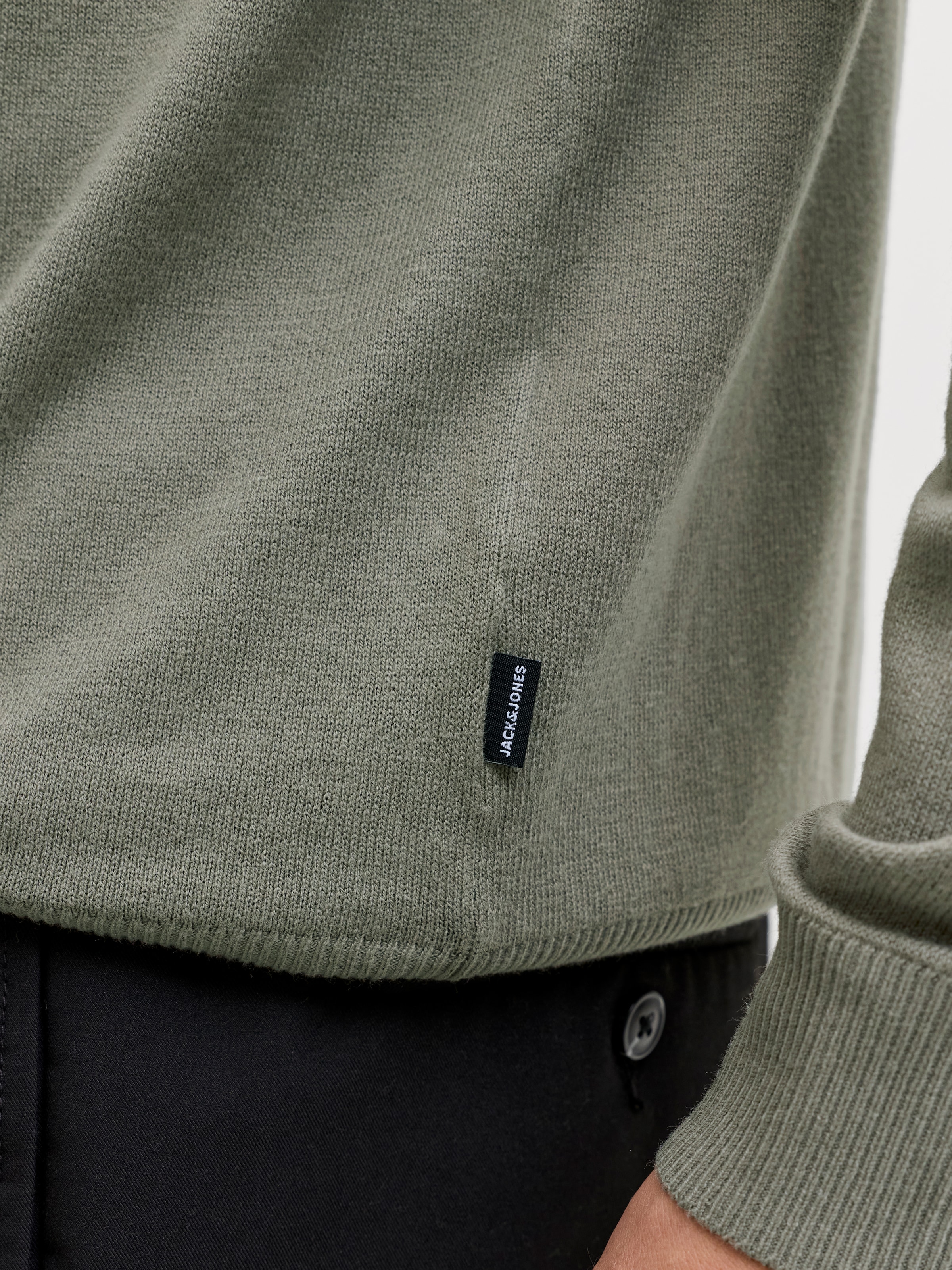 Jack & Jones Troyer »JJEEMIL KNIT HALF ZIP NOOS« Baumwollmischung, regular fit