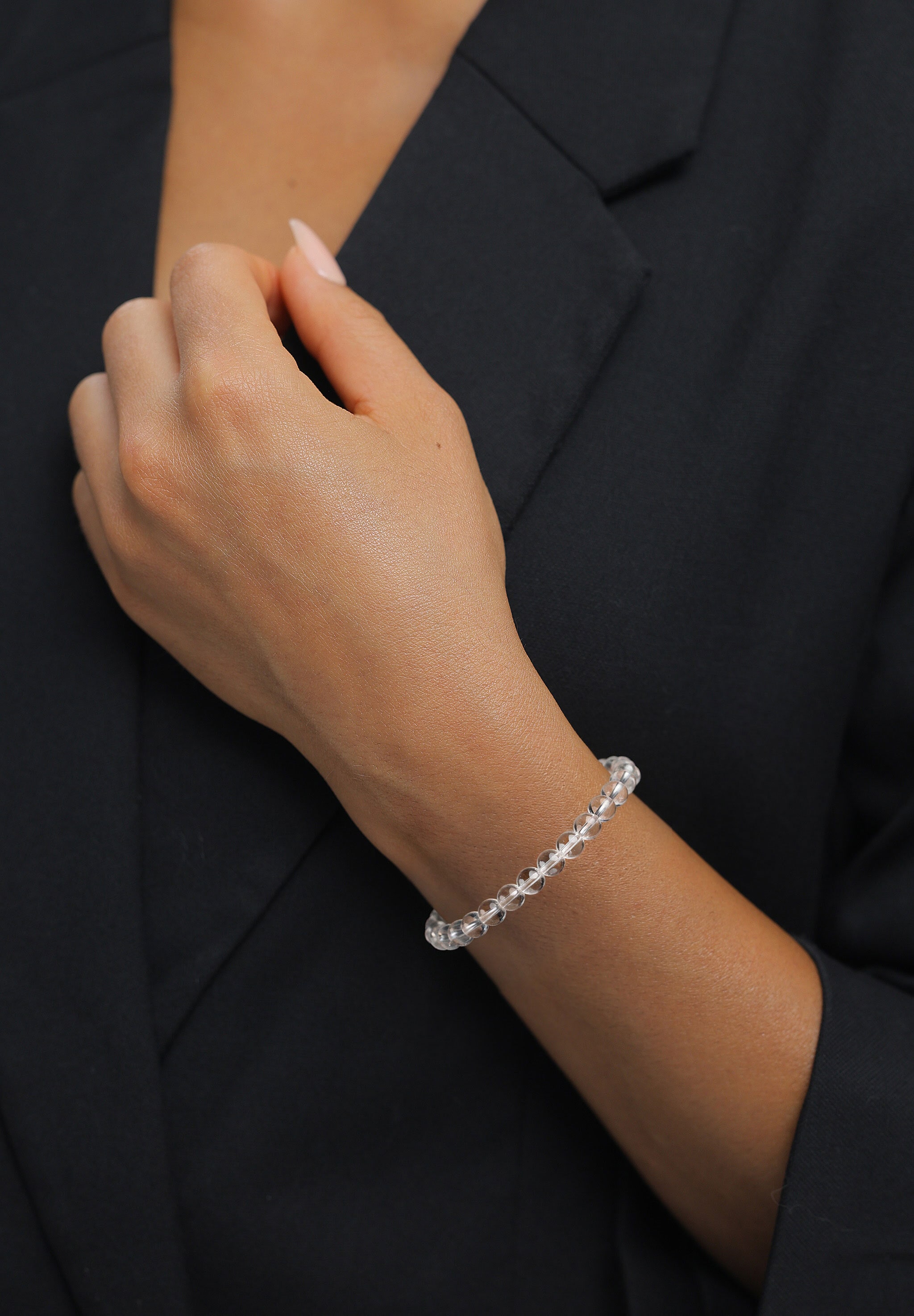 Elli Armkette »Armband Rock Crystal Transparent 925 Sterling Silber«